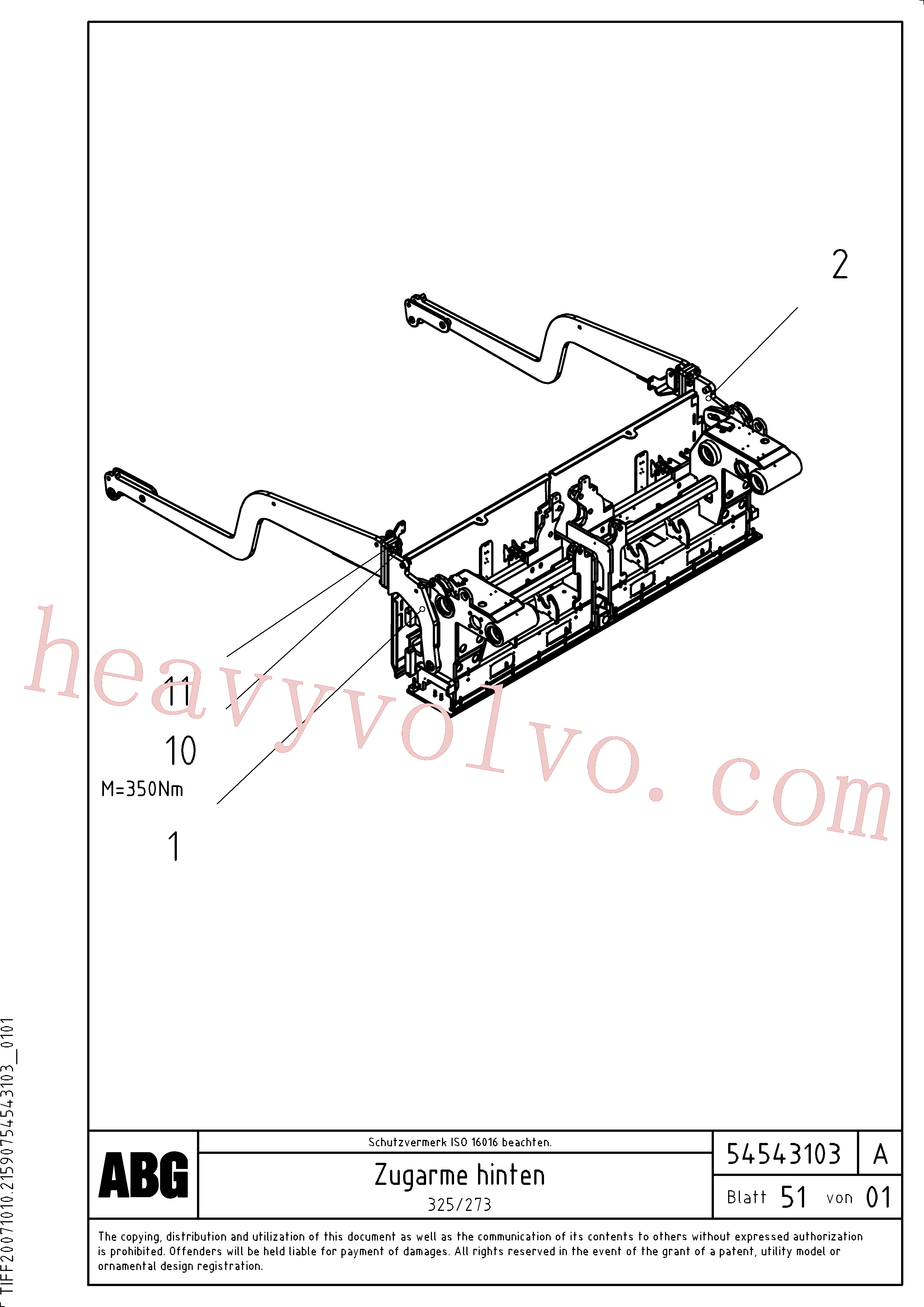 RM54517750 for Volvo Towing arms rear(1046702 assembly)