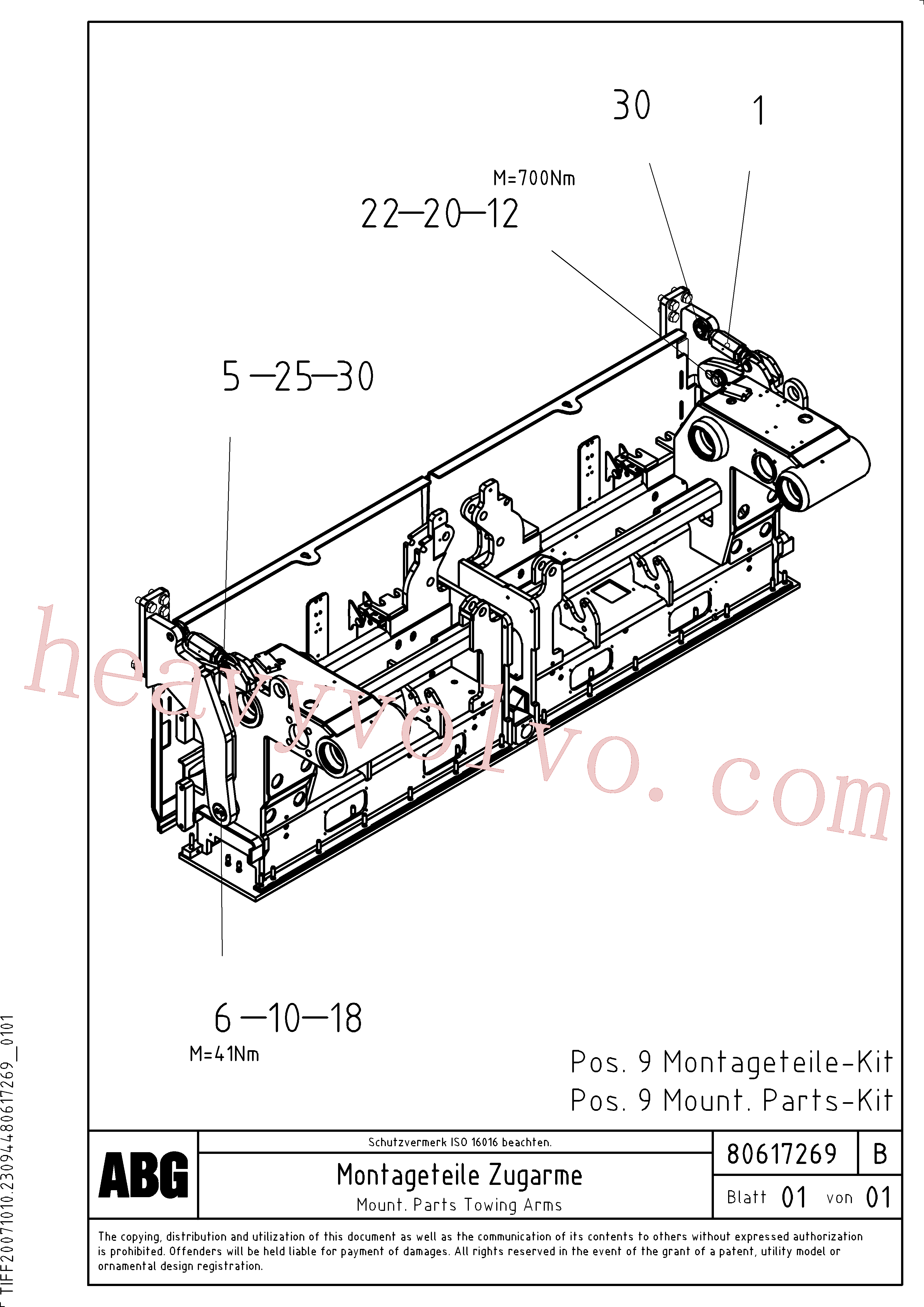 RM96719083 for Volvo Mounting parts for towing arms, Mount. Parts for towing arms, Mounting Parts Towing Arms(1046996 assembly)