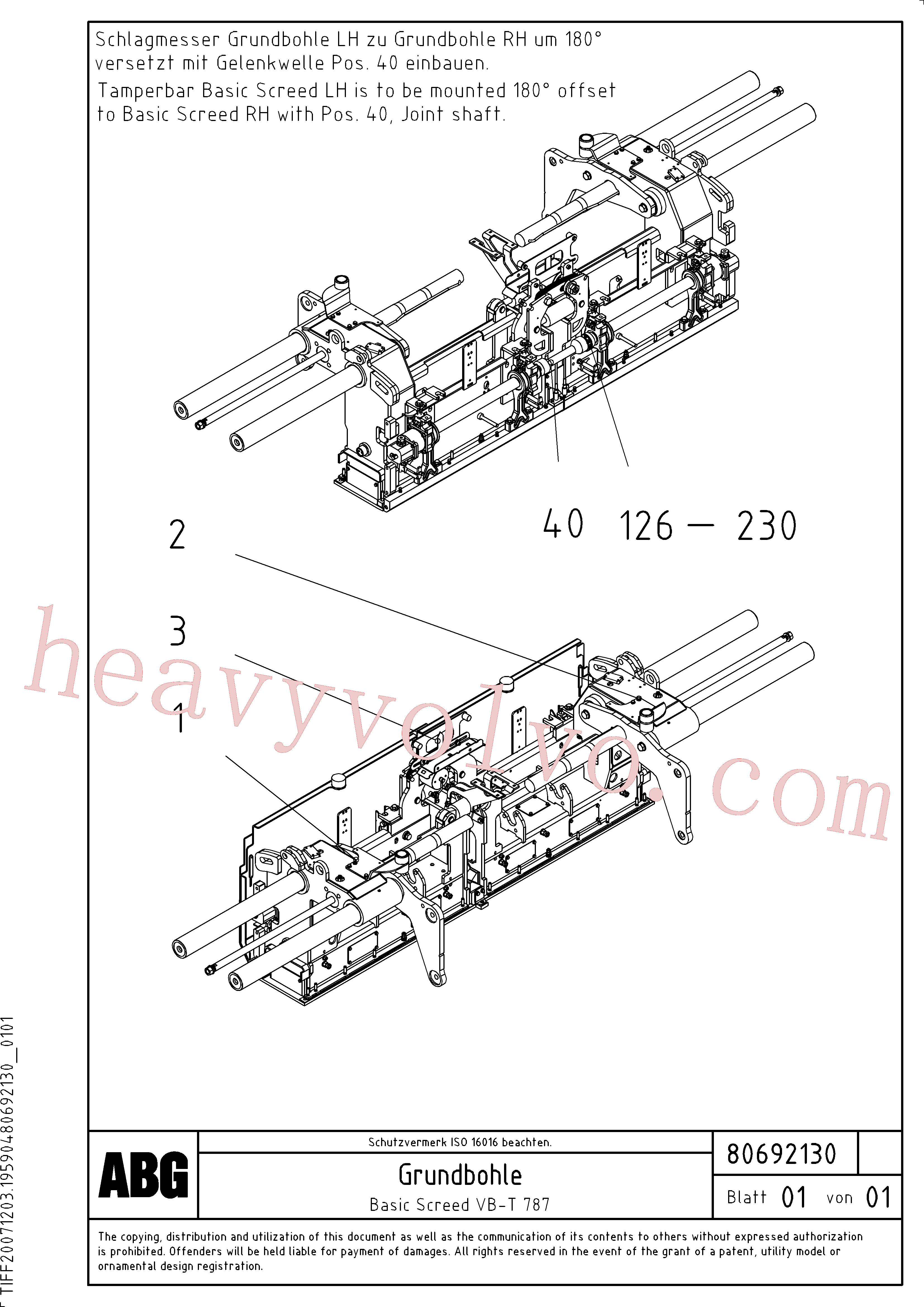 RM54407218 for Volvo Basic screed and crown control(1047111 assembly)