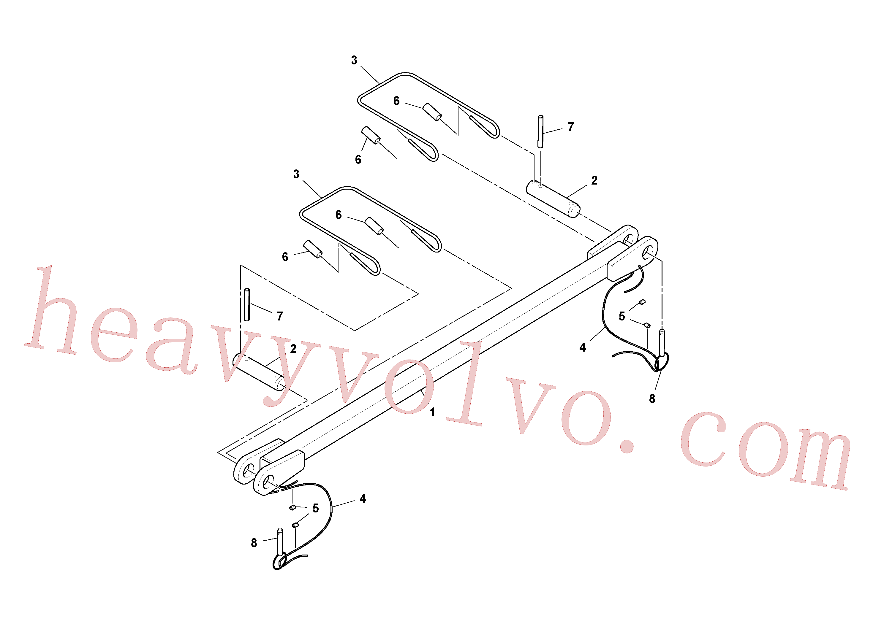 RM59214775 for Volvo Lock bar Assembly(1048473 assembly)