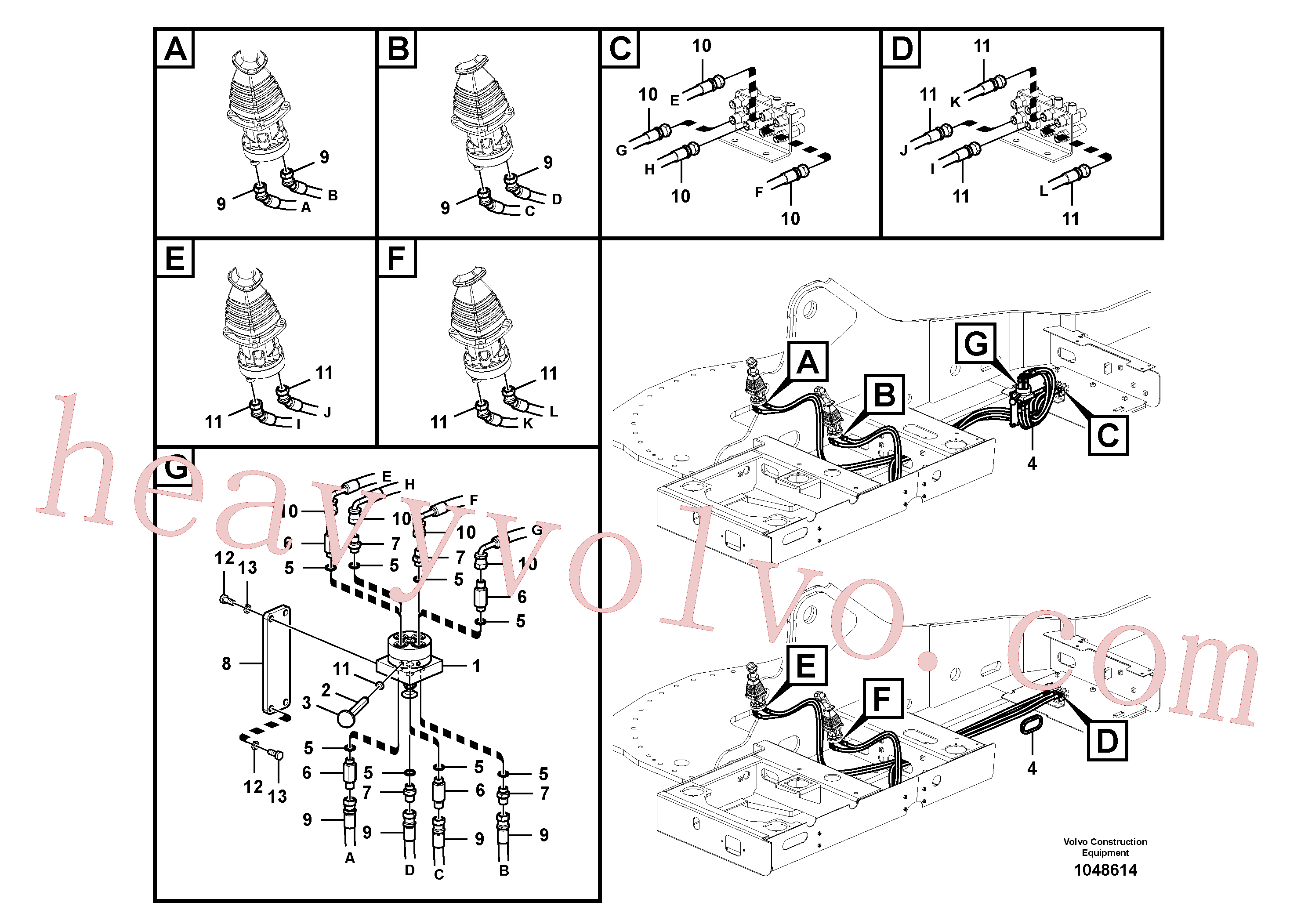 SA9412-31040 for Volvo Servo system, changing lever function(1048614 assembly)