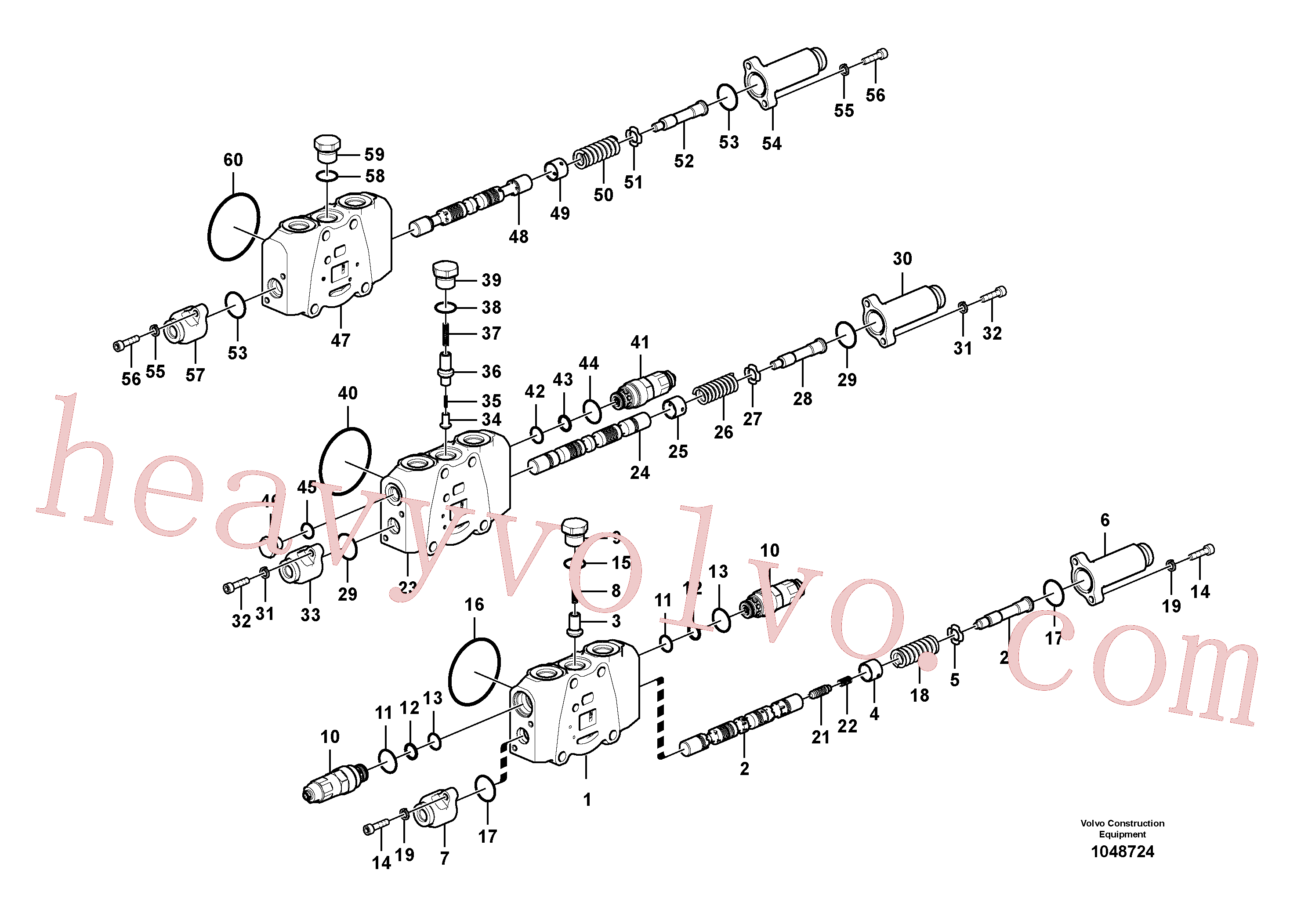 VOE14629066 for Volvo Main control valve(1048724 assembly)