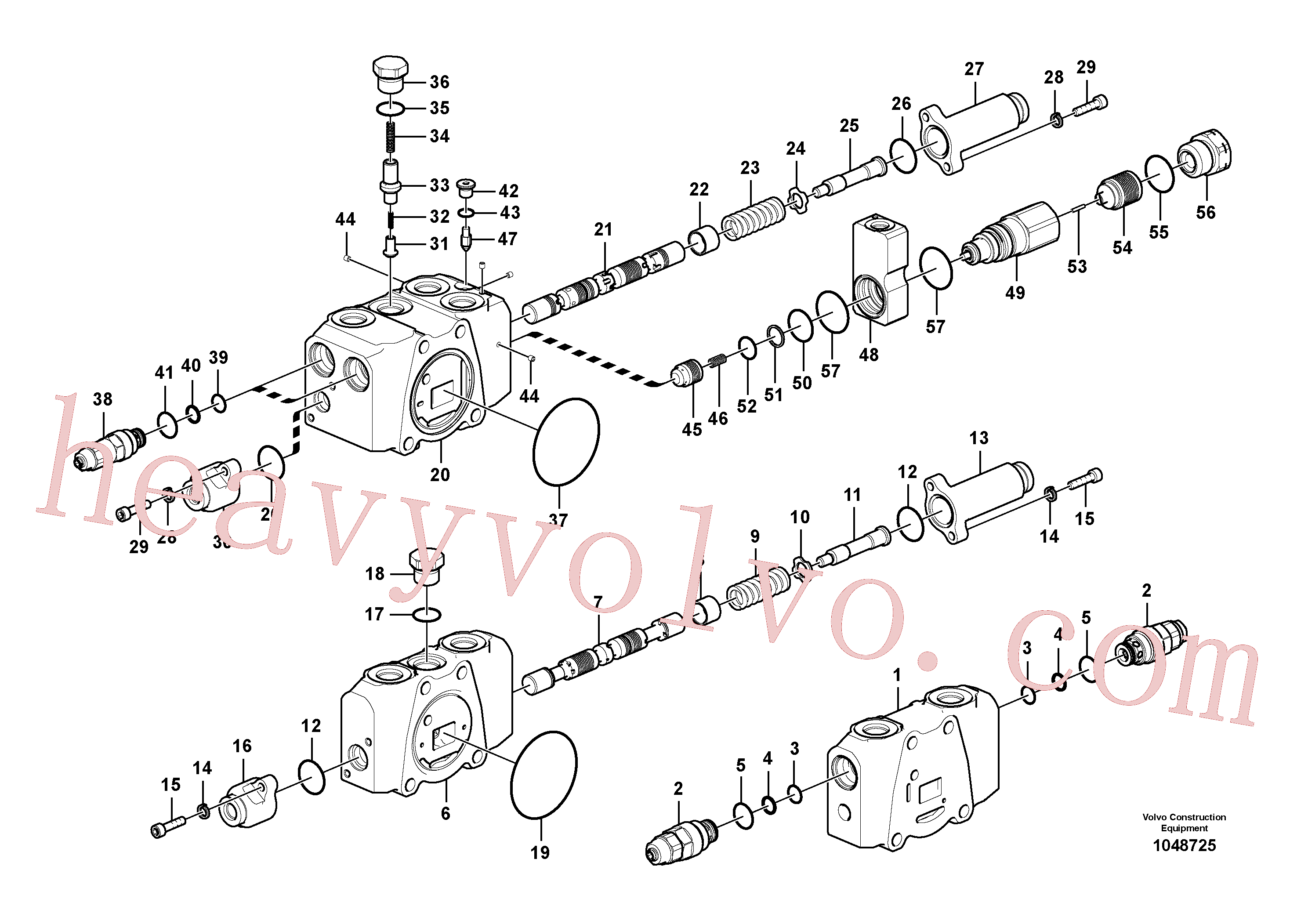 SA7253-03281 for Volvo Main control valve(1048725 assembly)