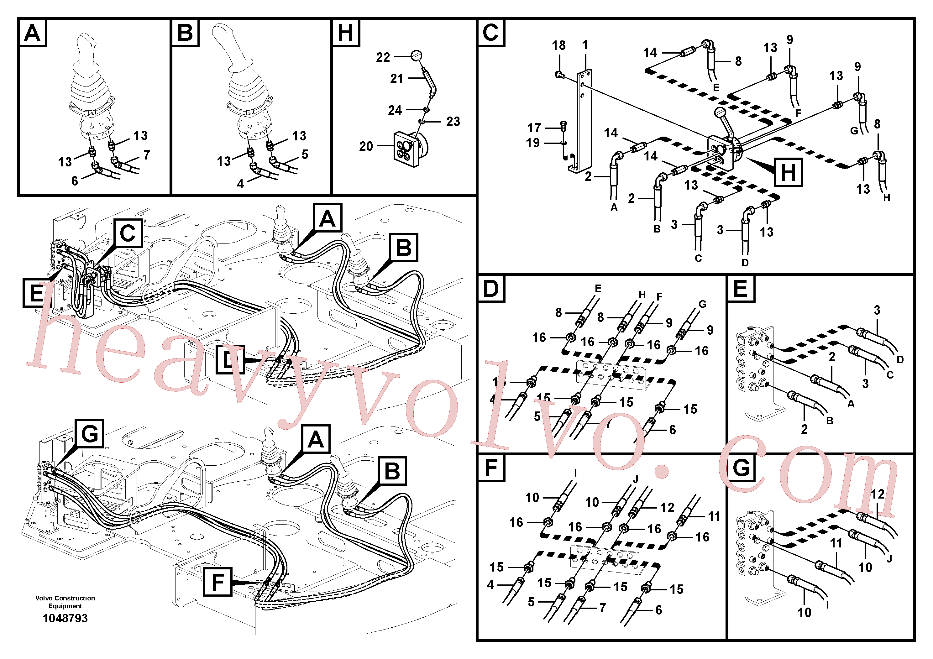 VOE936708 for Volvo Servo system, changing lever function(1048793 assembly)