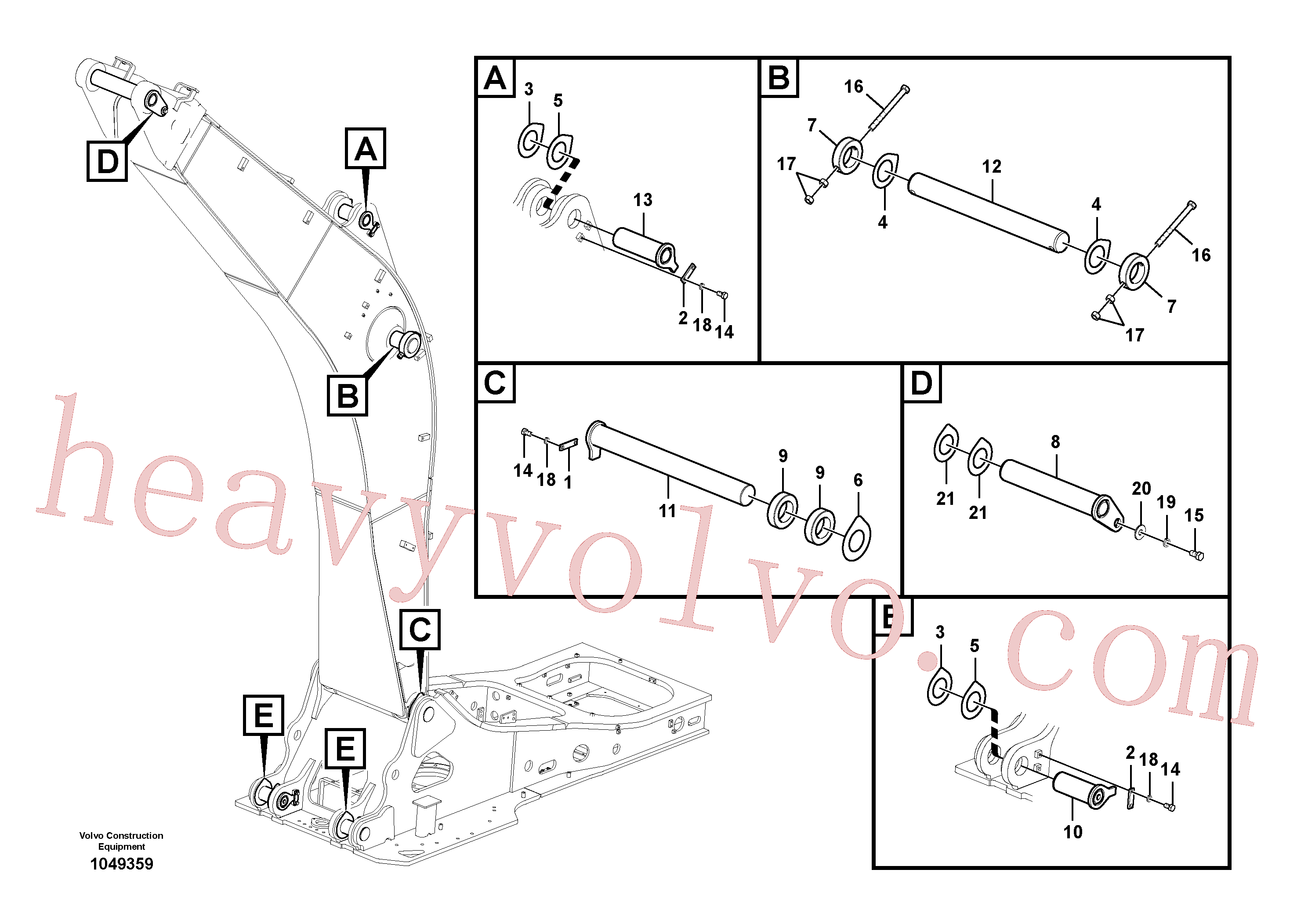 VOE14549854 for Volvo Links to boom(1049359 assembly)