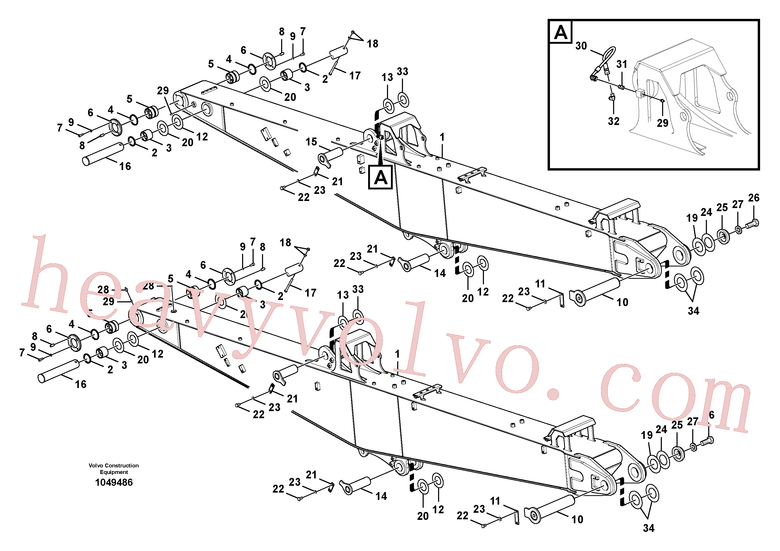 VOE14541661 for Volvo Arm, demolition(1049486 assembly)