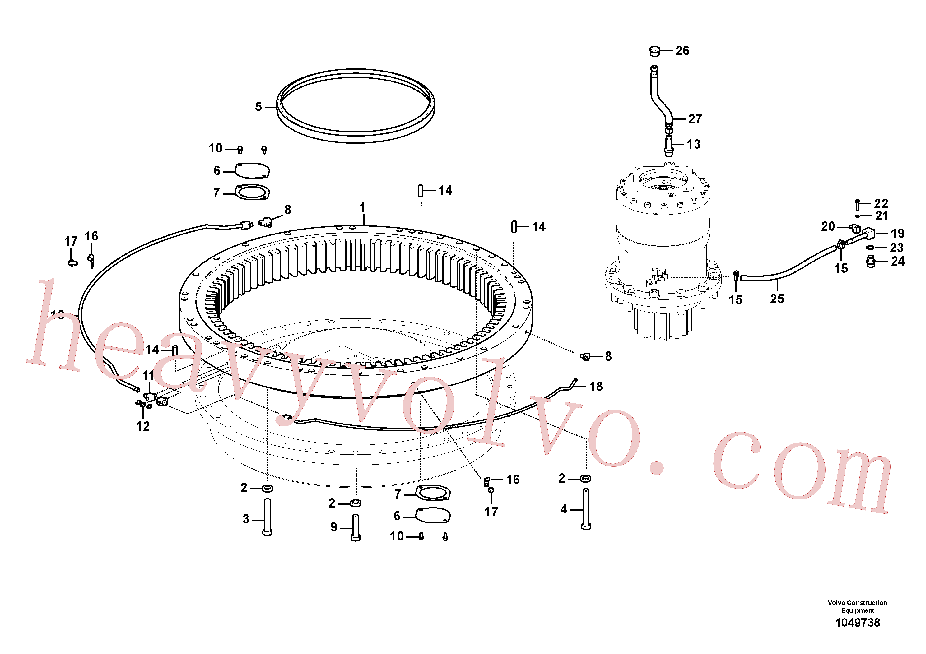 VOE14883786 for Volvo Swing system(1049738 assembly)