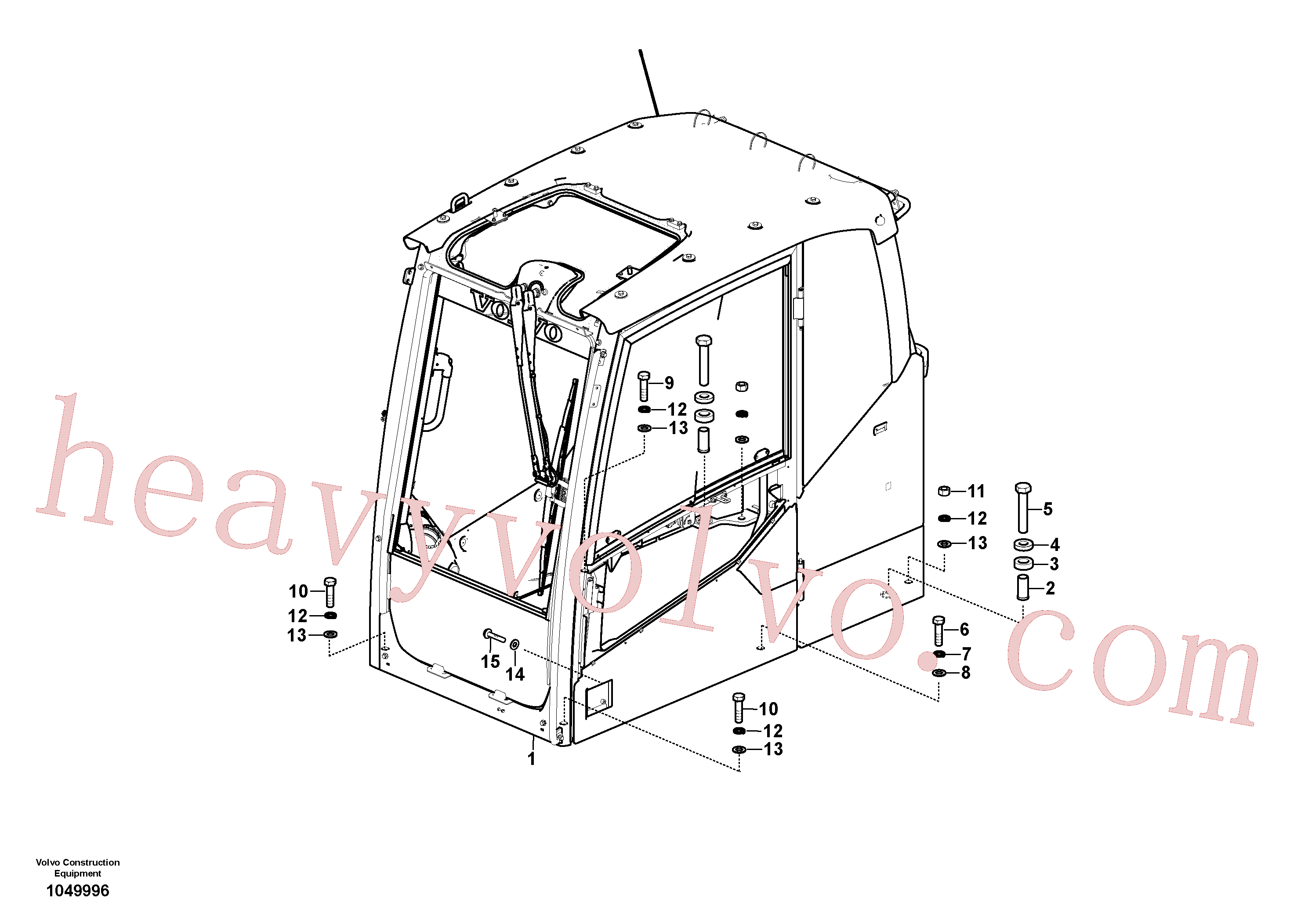 VOE983375 for Volvo Cab mount(1049996 assembly)