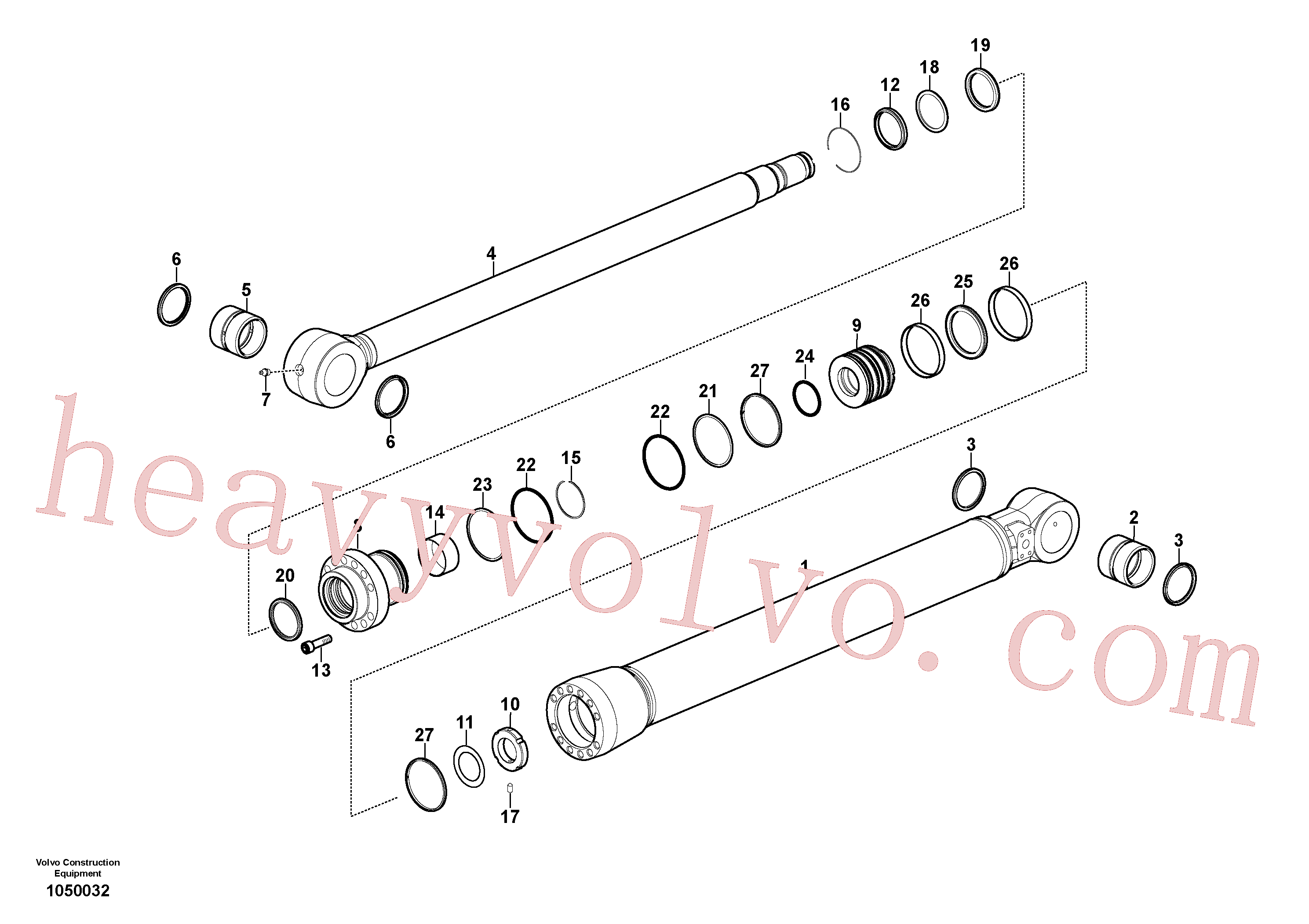 SA9612-08540 for Volvo Bucket cylinder(1050032 assembly)