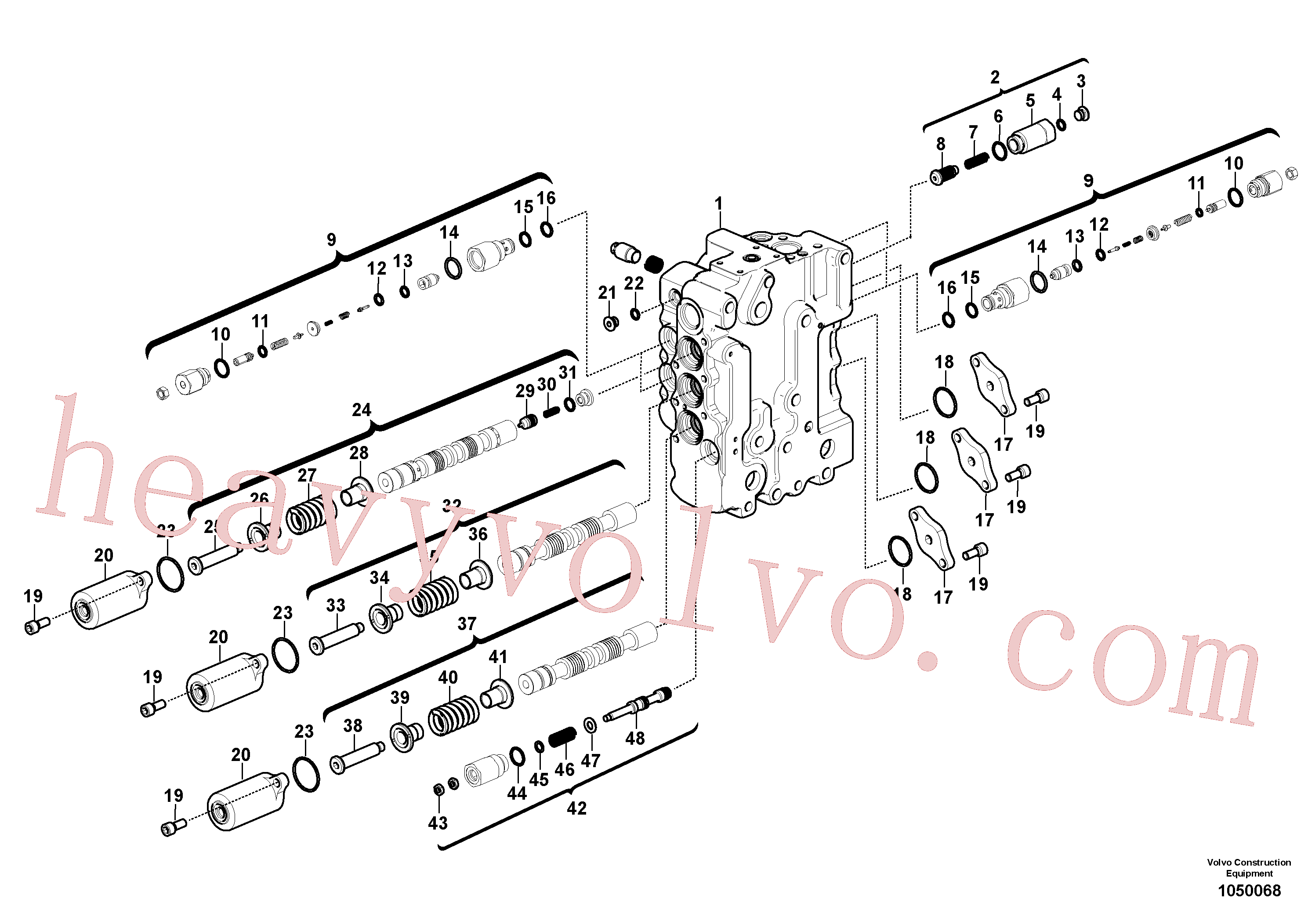 VOE14667556 for Volvo Main control valve(1050068 assembly)