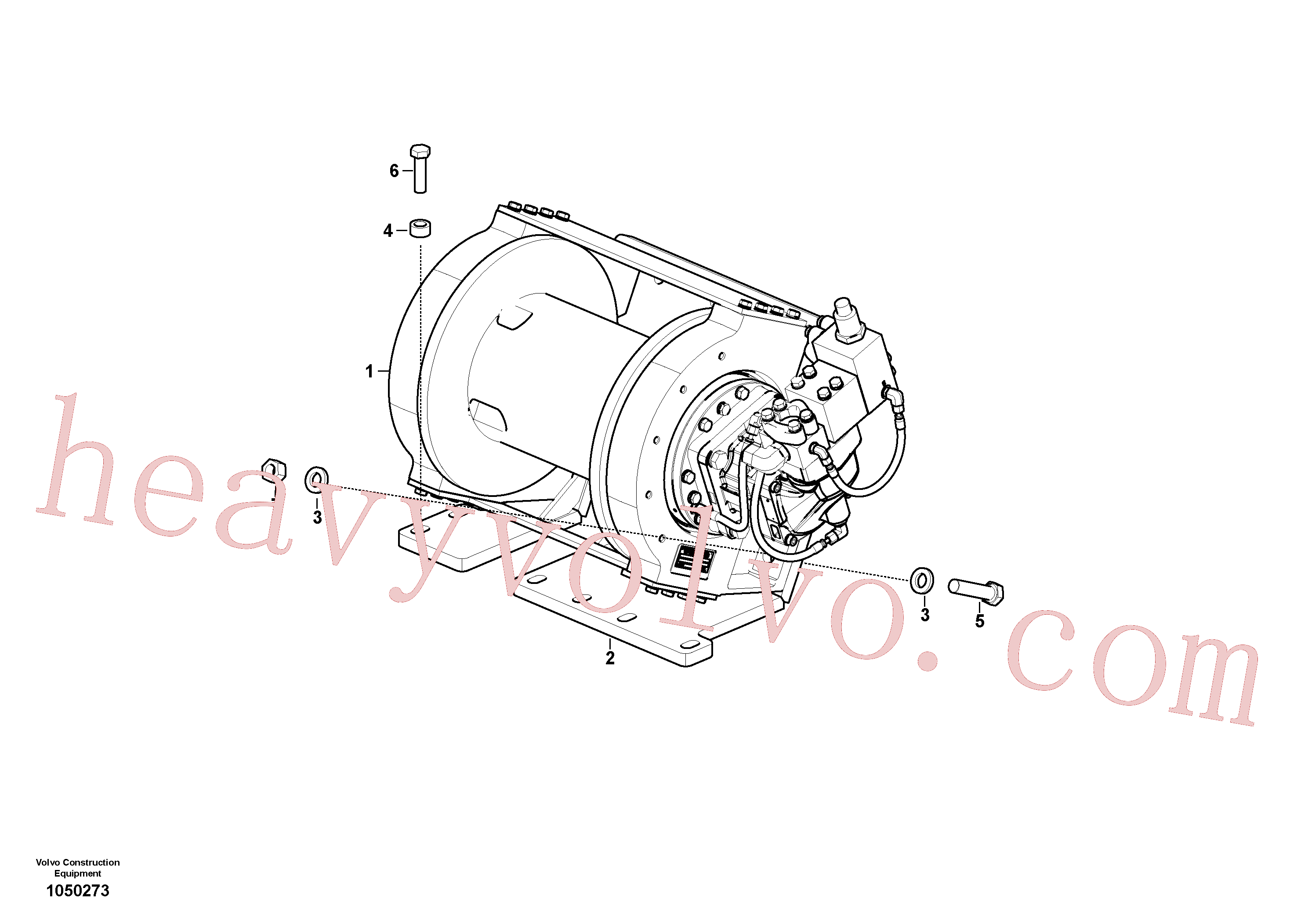 VOE60110026 for Volvo Working hydraulics, Winch(1050273 assembly)