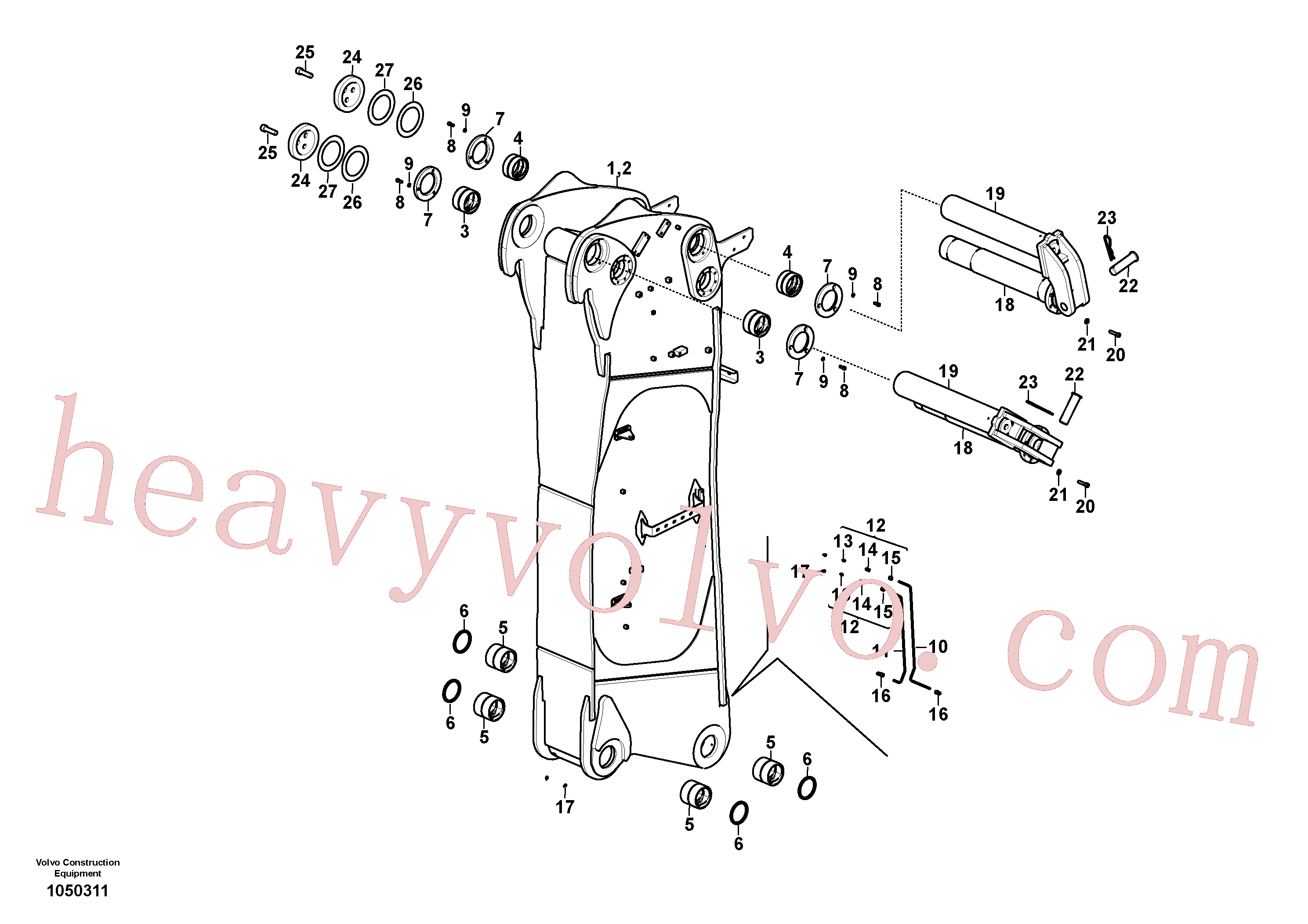 VOE14713808 for Volvo Boom, demolition(1050311 assembly)