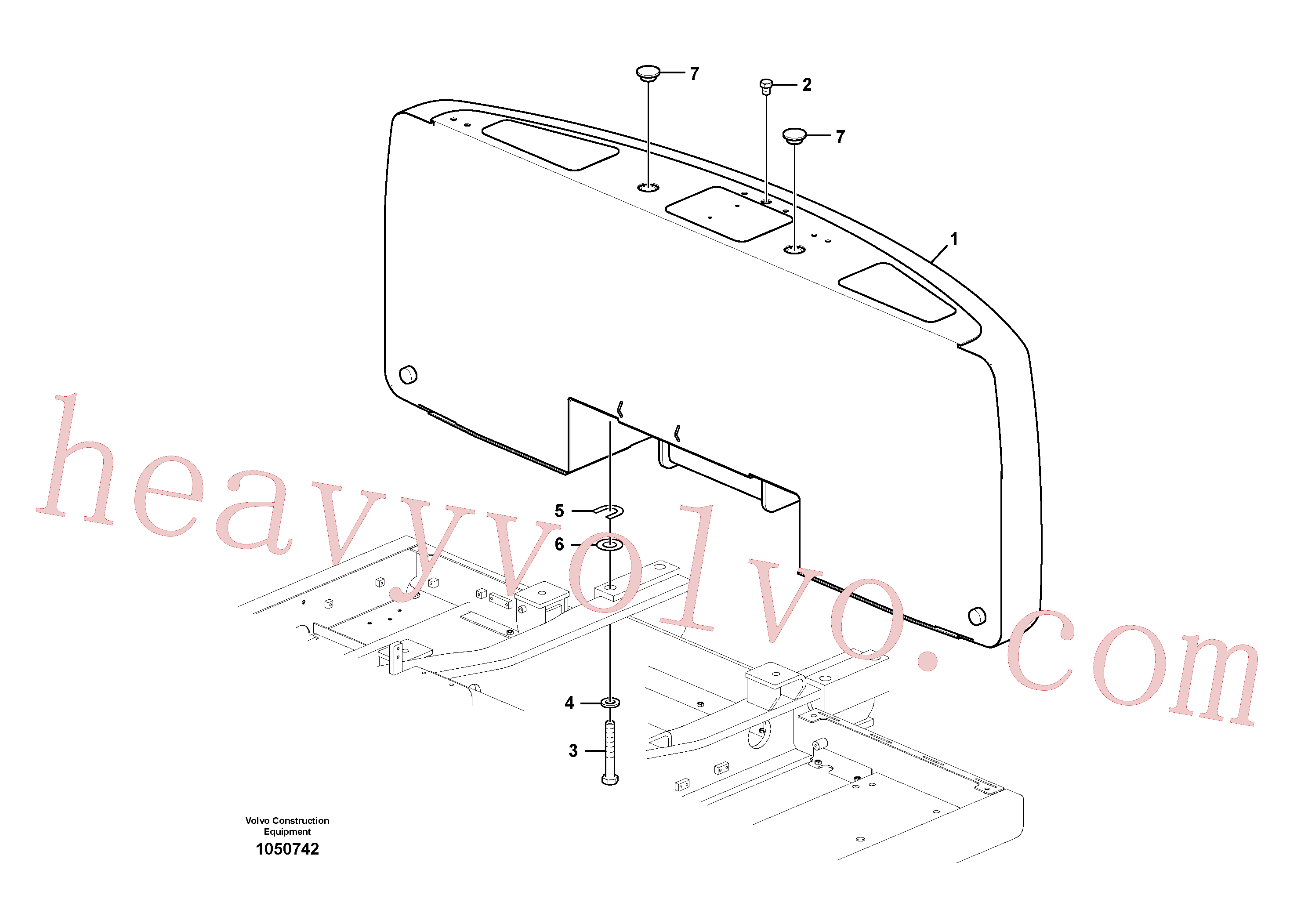 VOE60110019 for Volvo Counterweights(1050742 assembly)