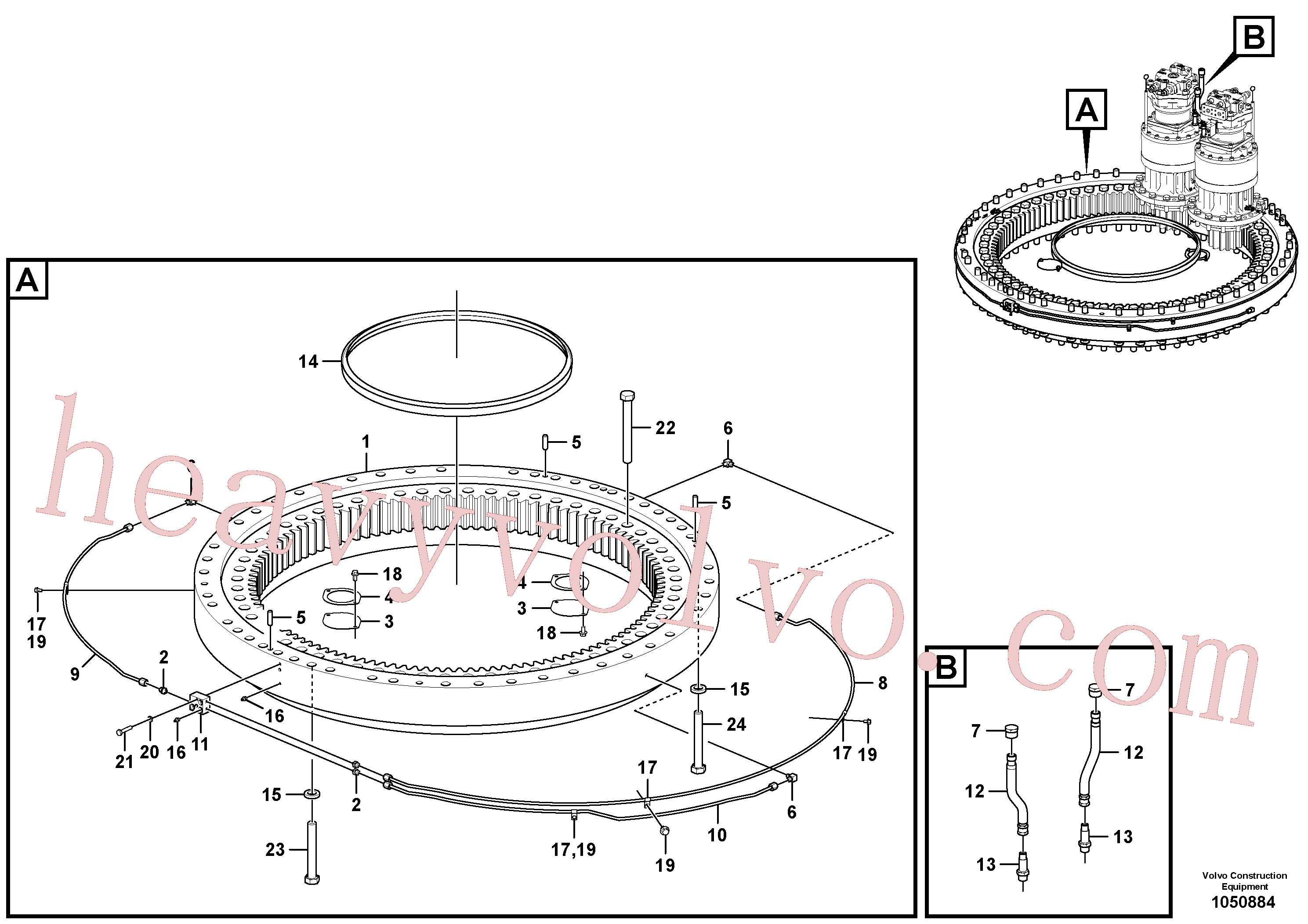 VOE14592817 for Volvo Swing system(1050884 assembly)