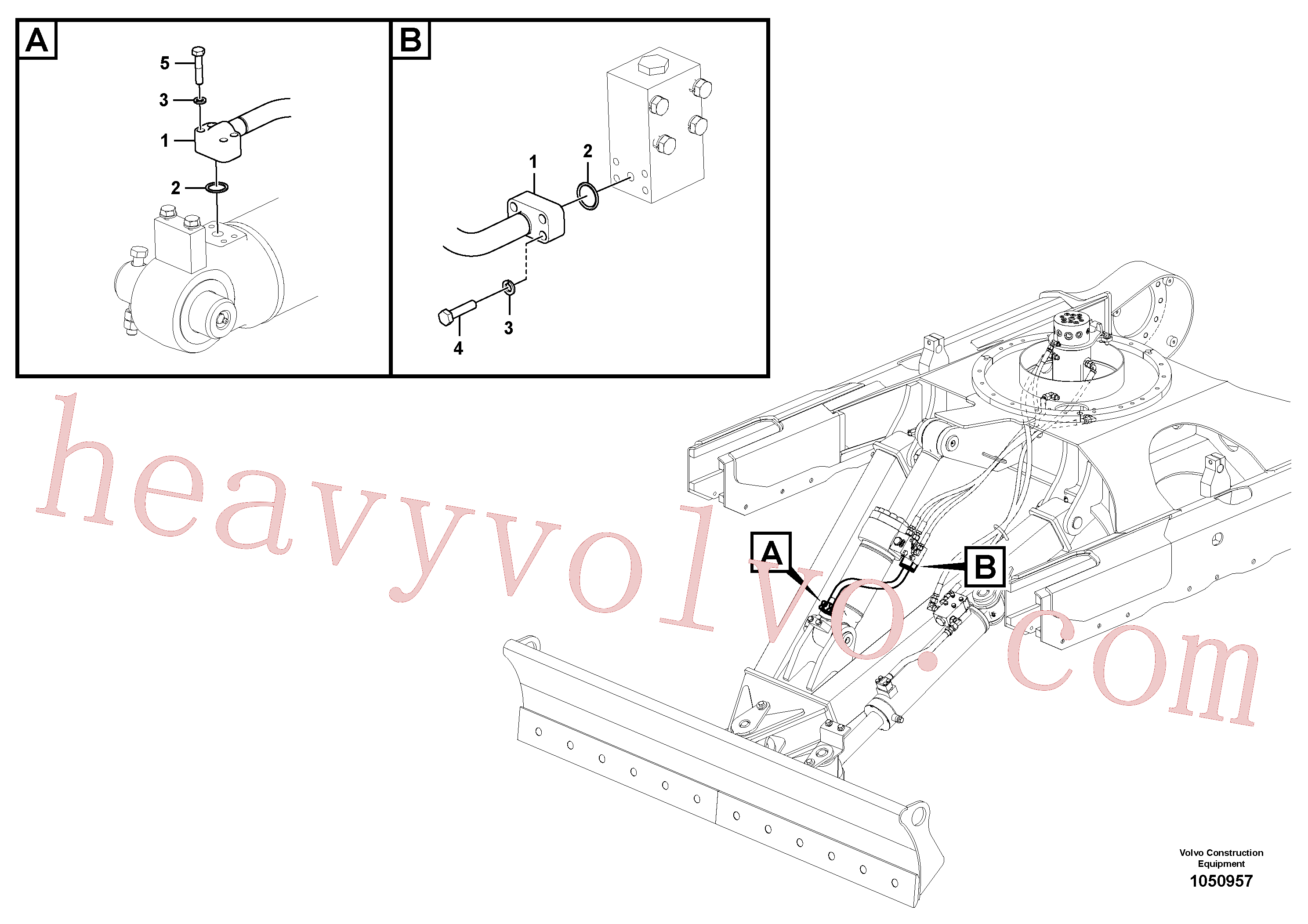 VOE14579565 for Volvo Working hydraulic, dozer blade(1050957 assembly)