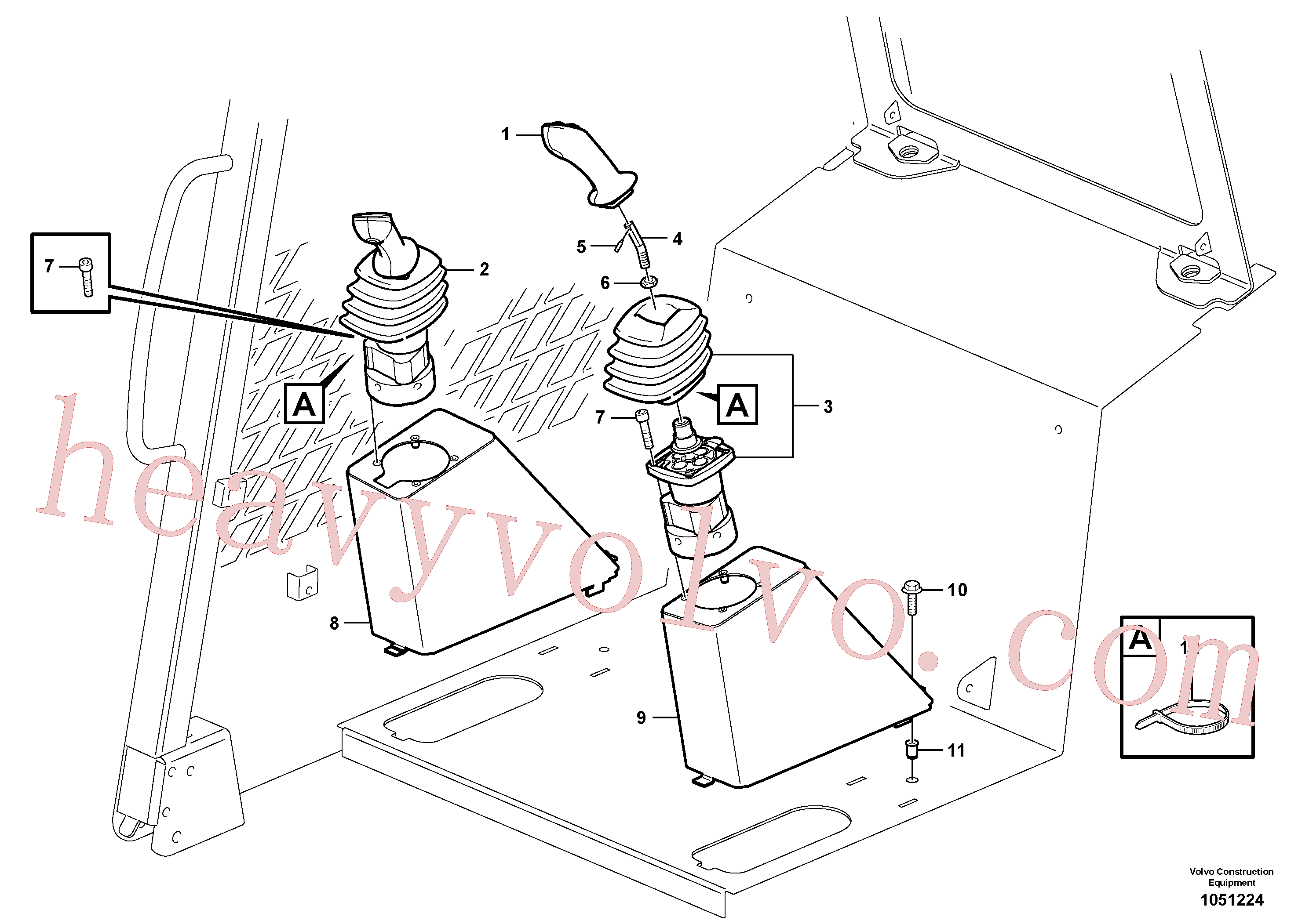 VOE11870068 for Volvo Optional hand controls(1051224 assembly)