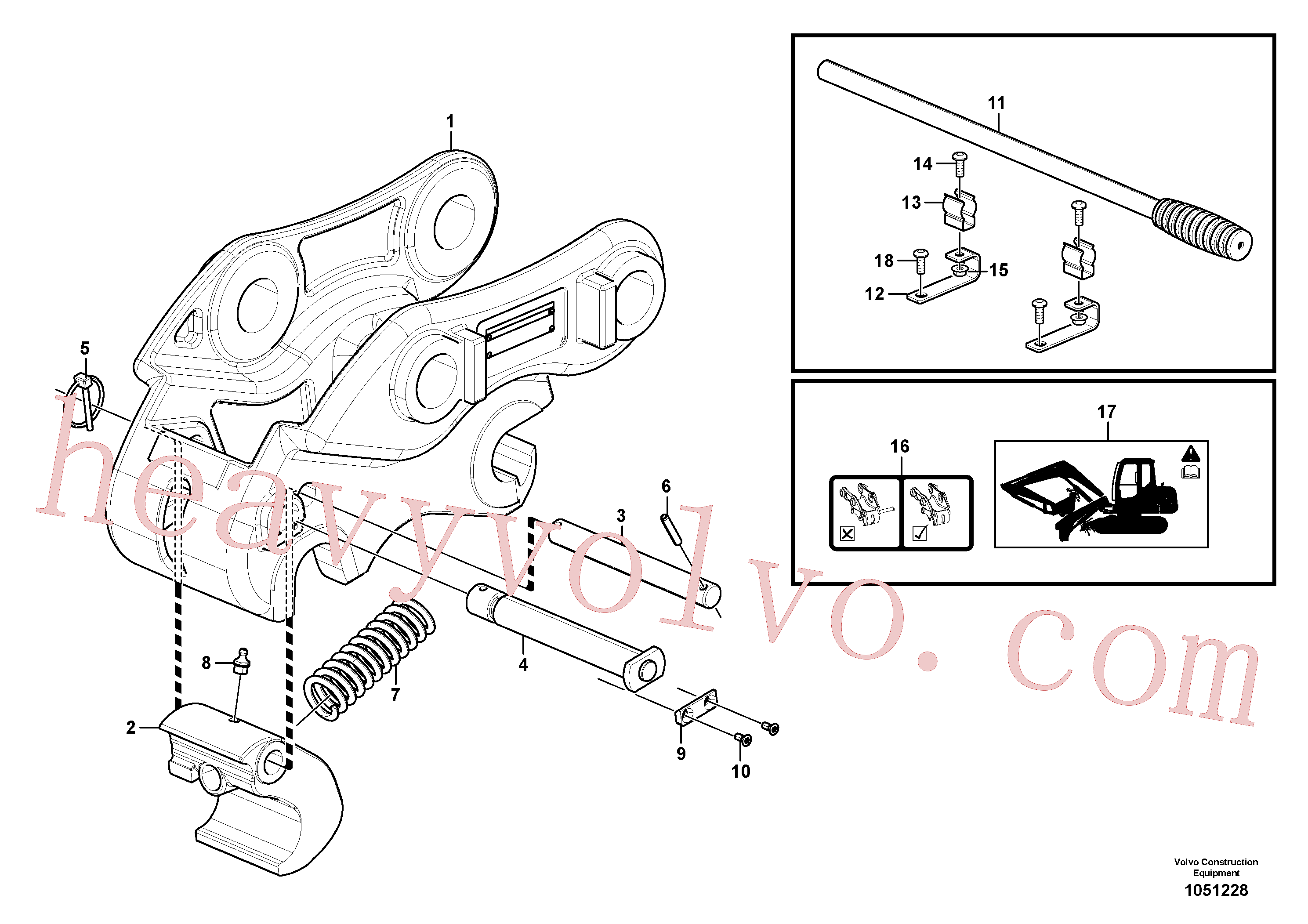 VOE15623585 for Volvo Quickfit, mechanical(1051228 assembly)