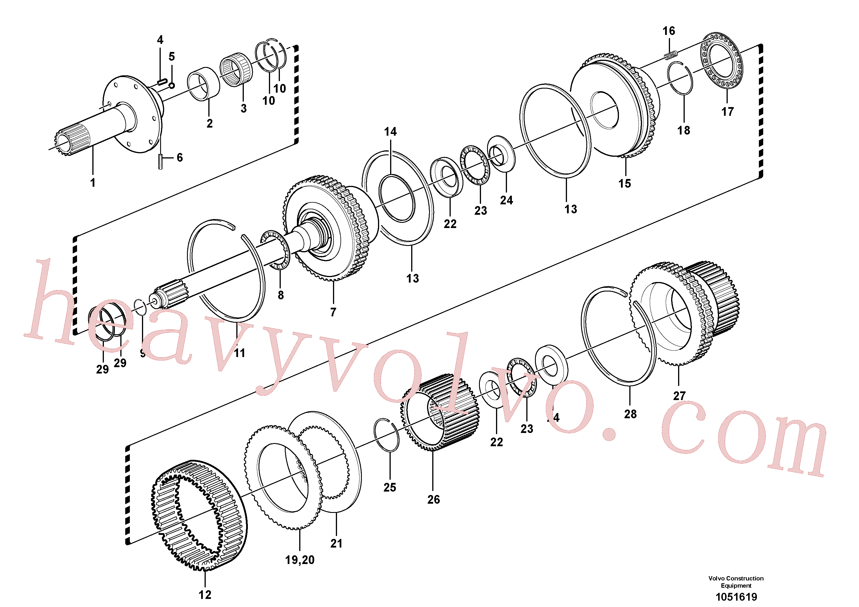 VOE11038246 for Volvo Clutch and brake(1051619 assembly)