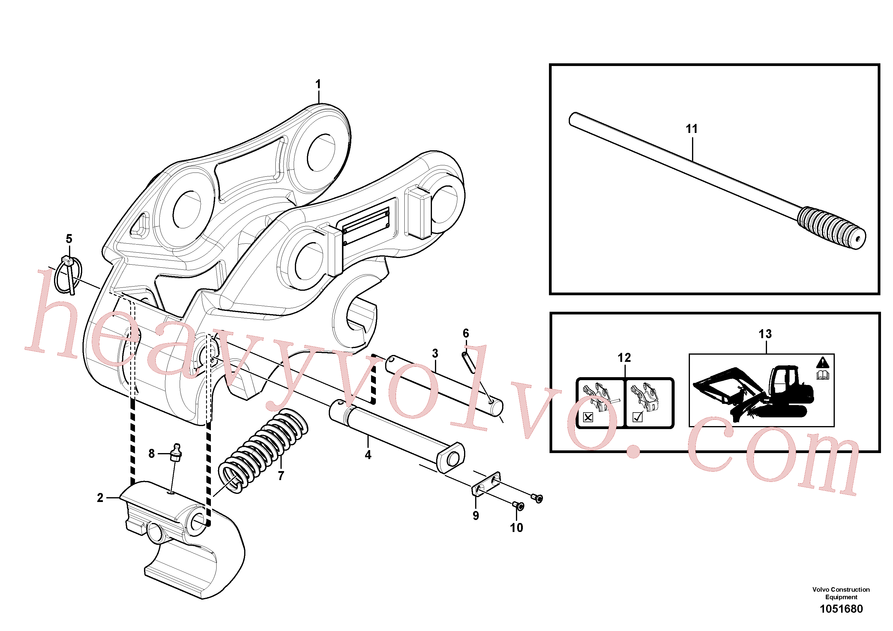 VOE951995 for Volvo Quickfit, mechanical(1051680 assembly)