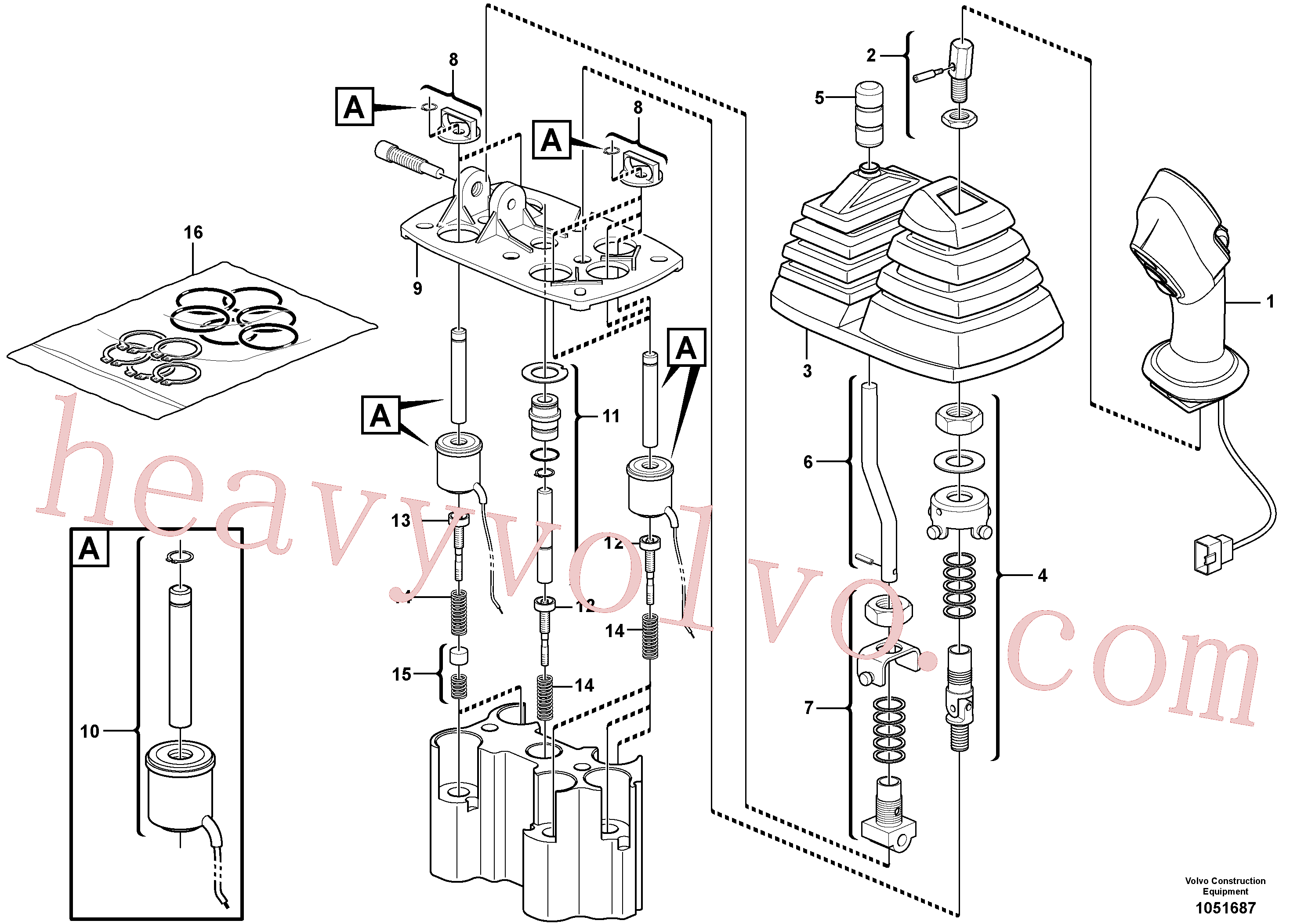 VOE14524915 for Volvo Servo valve(1051687 assembly)