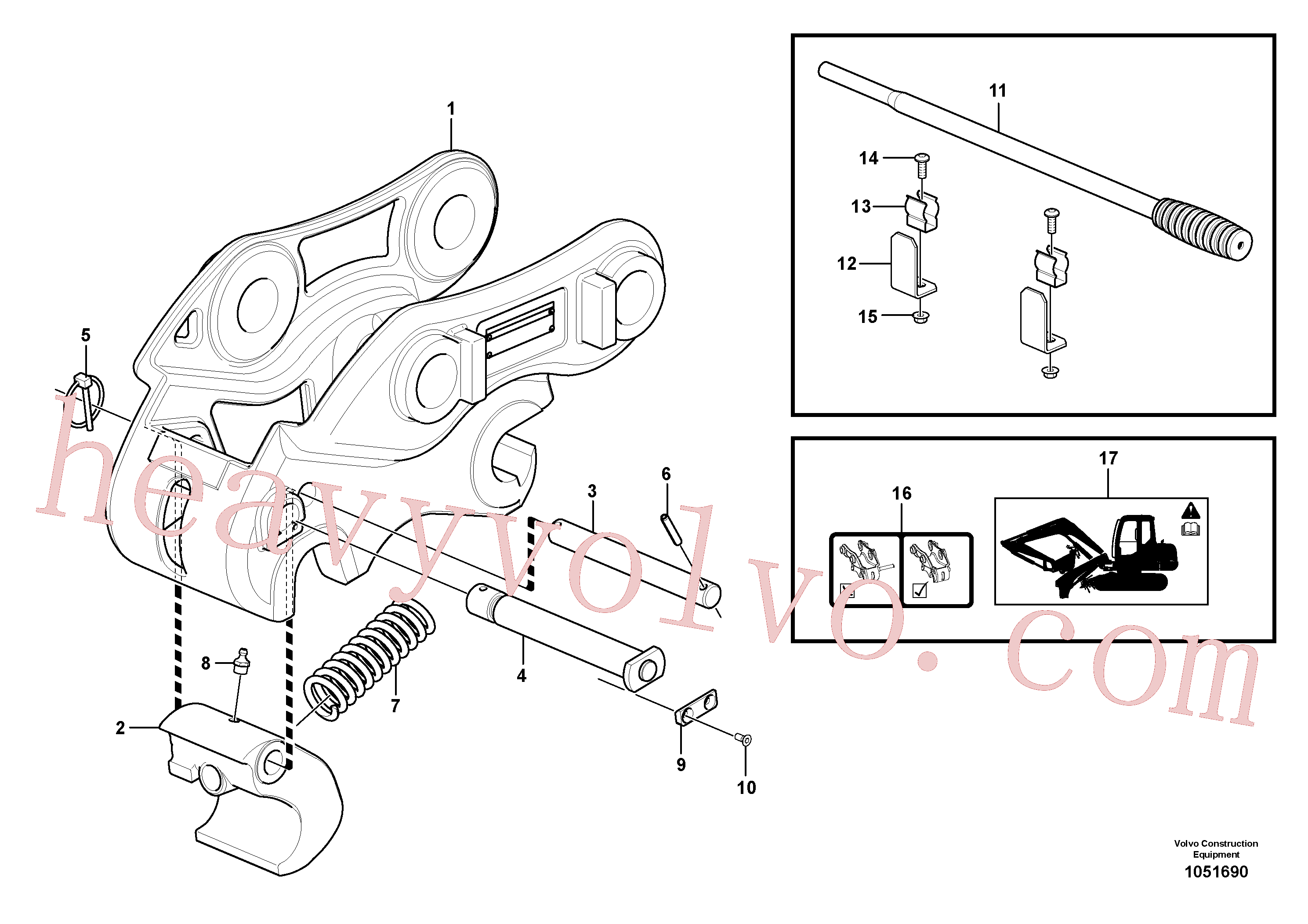 VOE15627902 for Volvo Quickfit, mechanical(1051690 assembly)