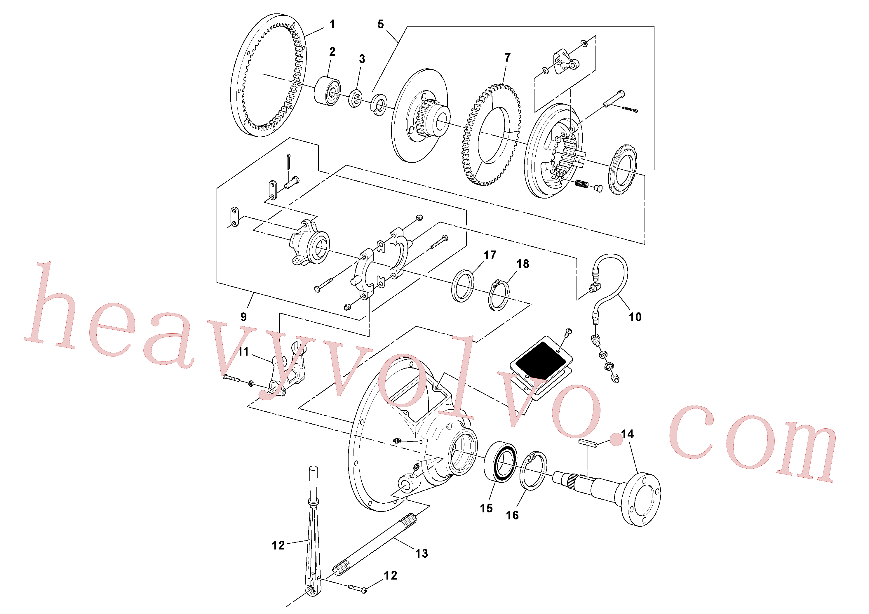 RM13780994 for Volvo Power take-off(1052036 assembly)