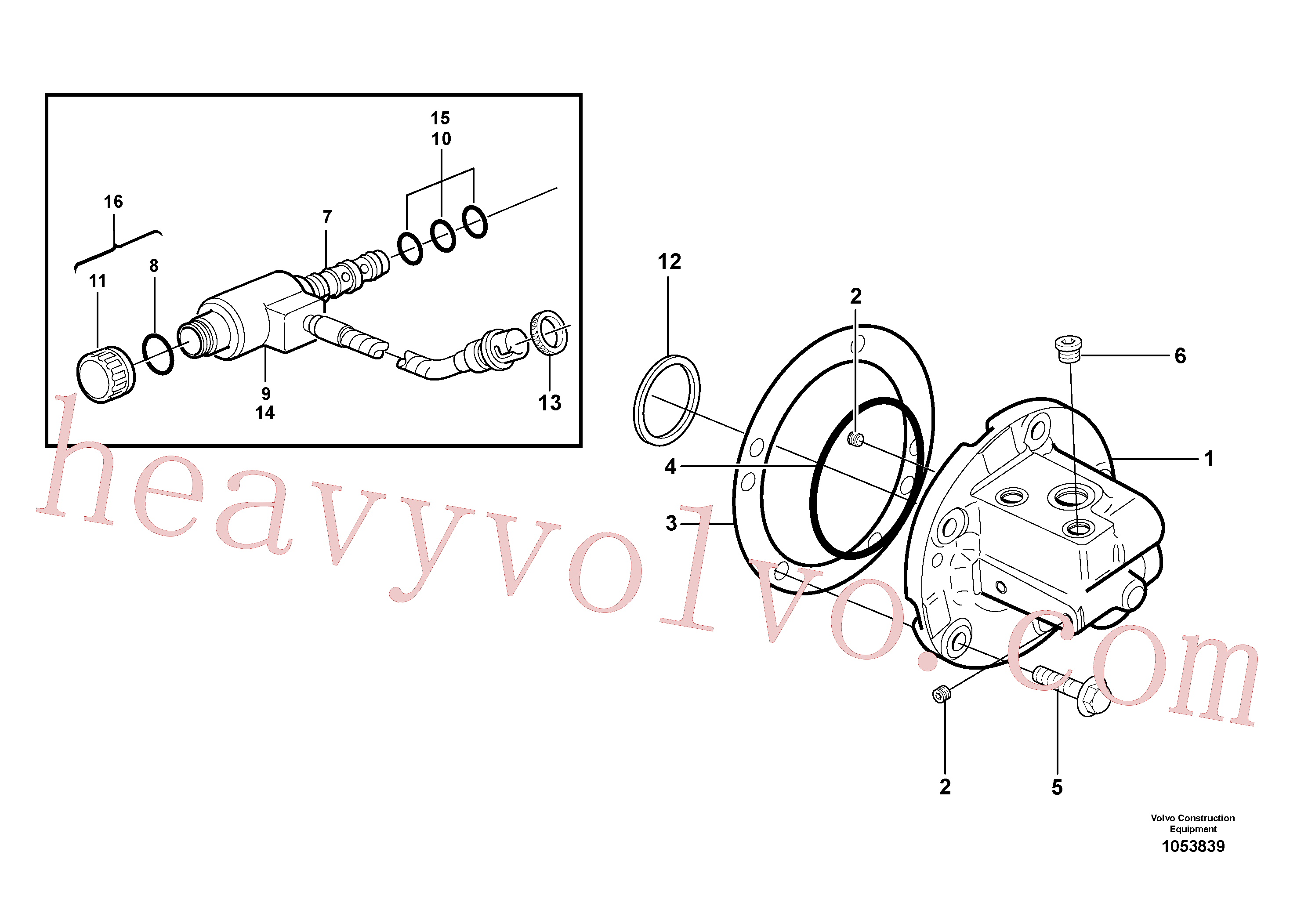 VOE11144019 for Volvo Oil distributor(1053839 assembly)