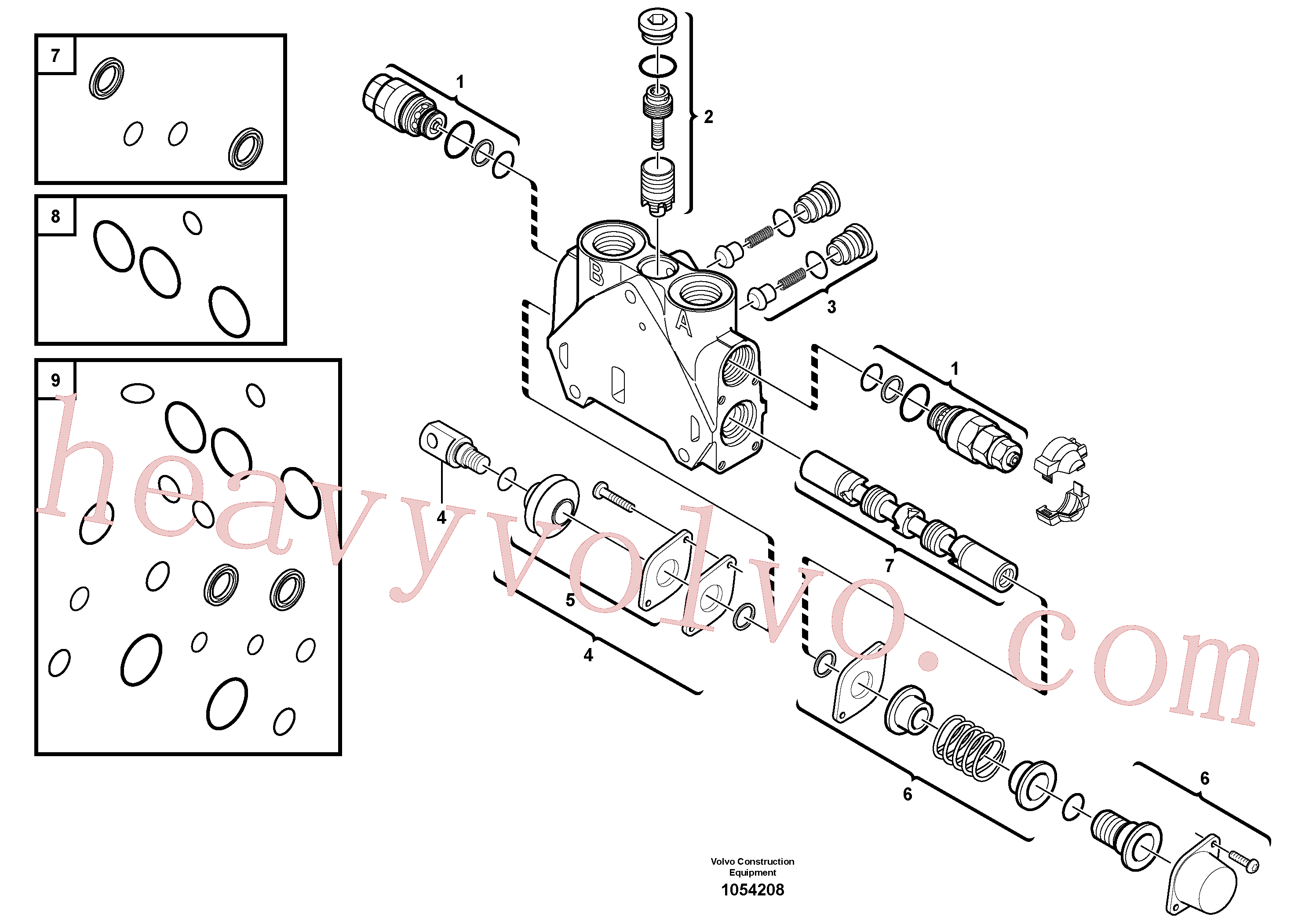 VOE11712880 for Volvo Valve section(1054208 assembly)