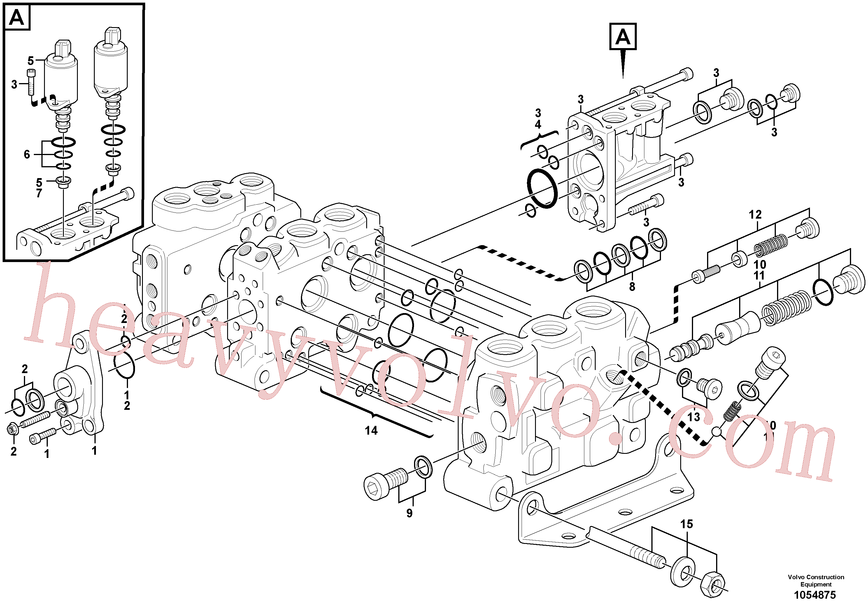 VOE15166040 for Volvo Control valve(1054875 assembly)