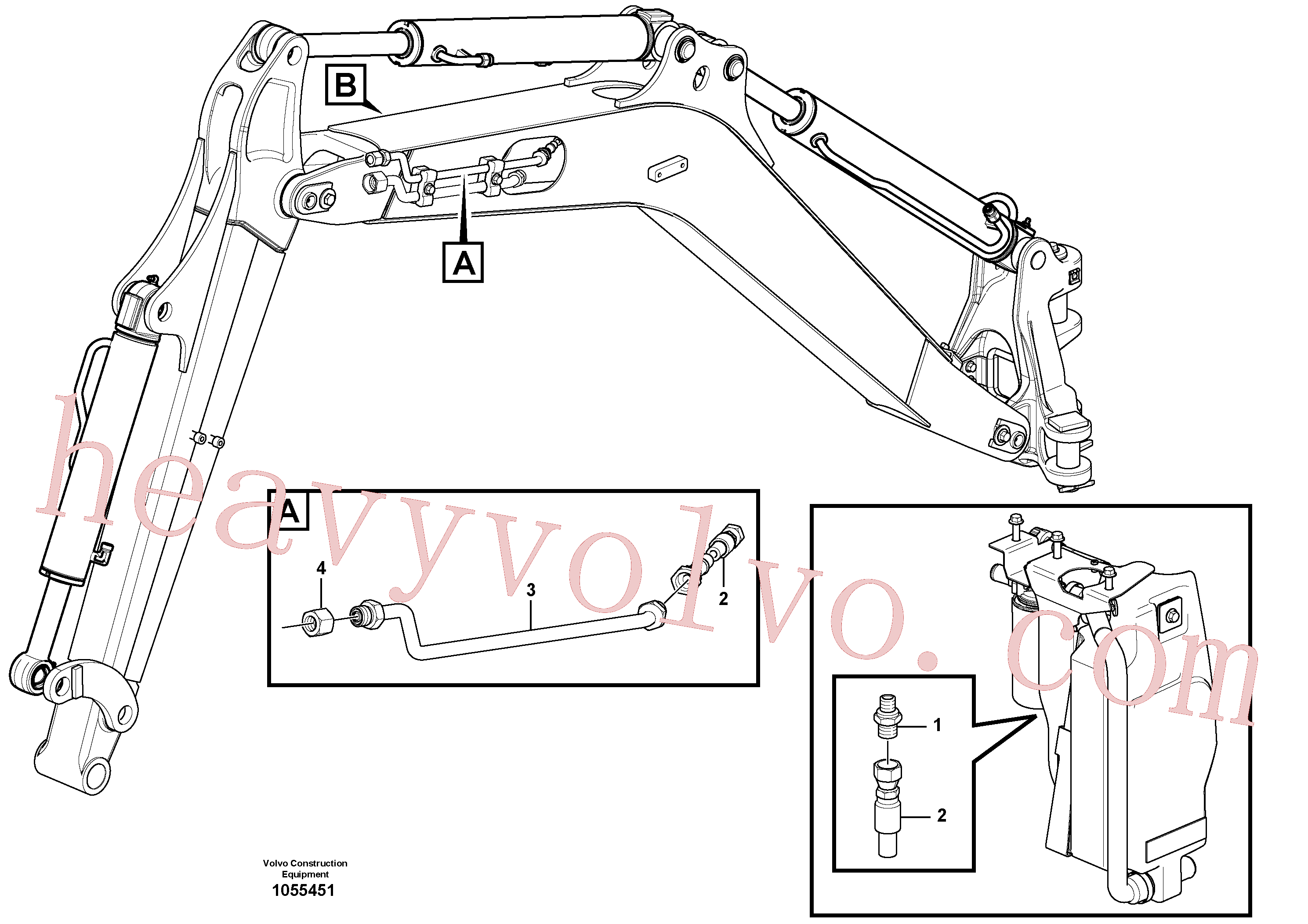 VOE15621696 for Volvo Hyd. circuit (quickfit/double-acting)(1055451 assembly)