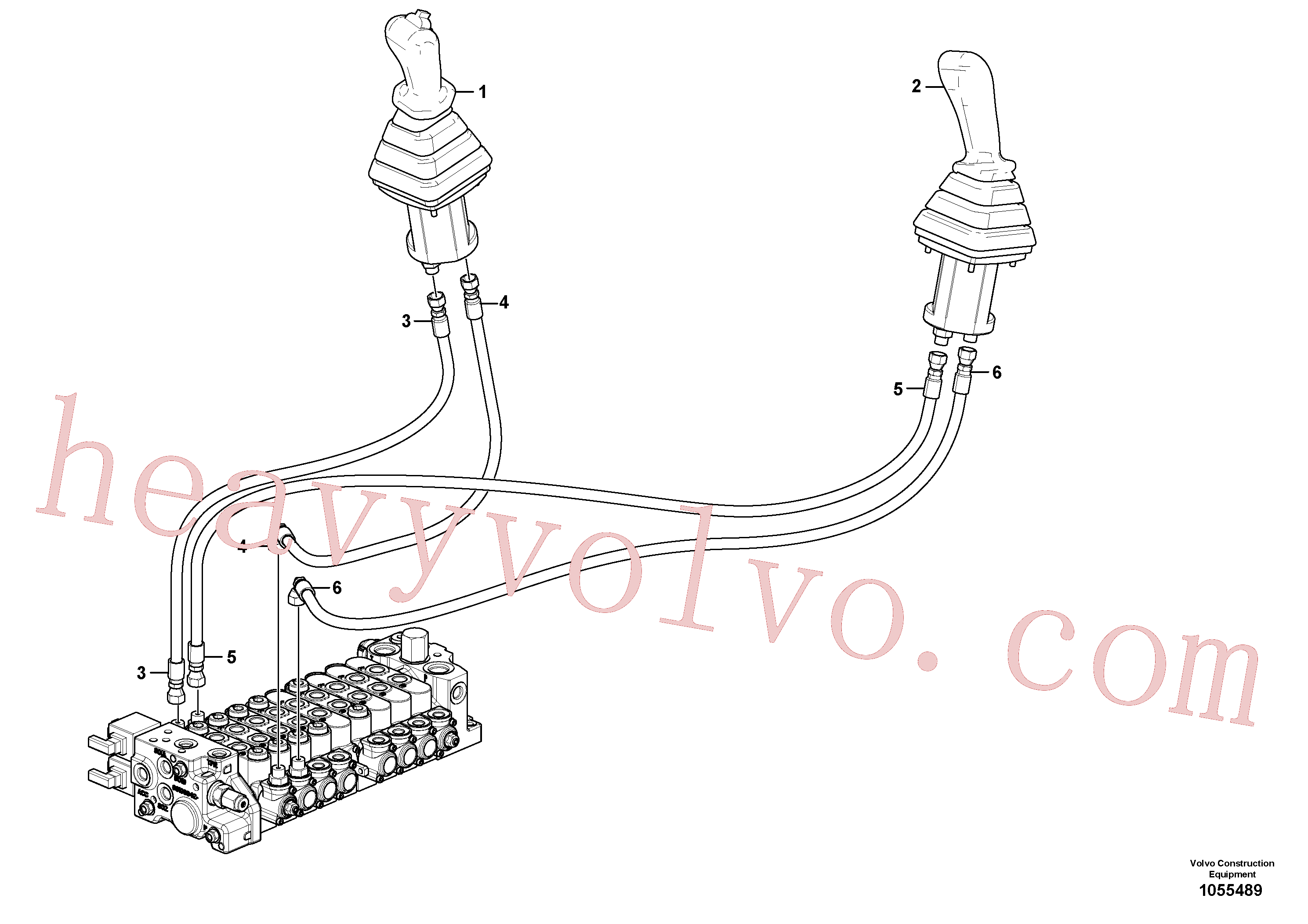 VOE936823 for Volvo Hydraulic circuit ( low pressure )(1055489 assembly)