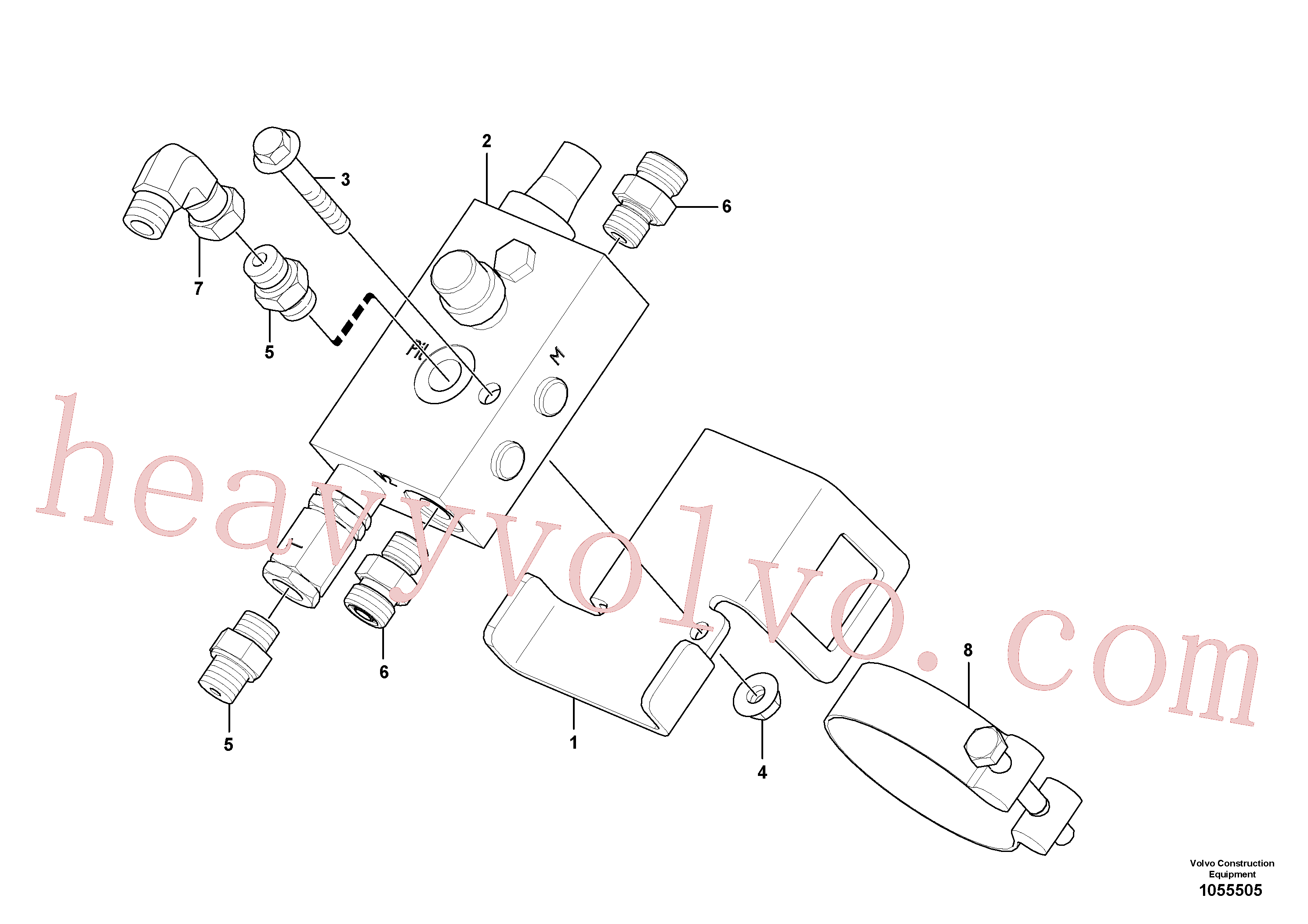 VOE15610049 for Volvo Safety valve ( boom cylinder )(1055505 assembly)