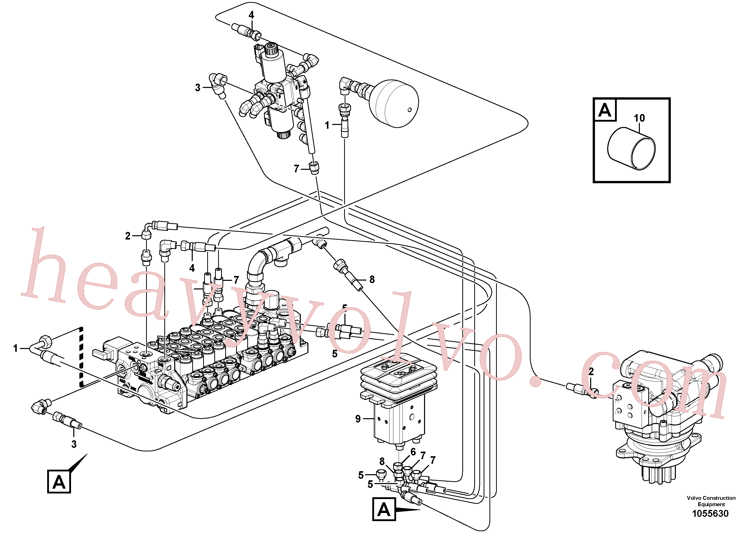 VOE15617031 for Volvo Hydraulic circuit ( low pressure )(1055630 assembly)