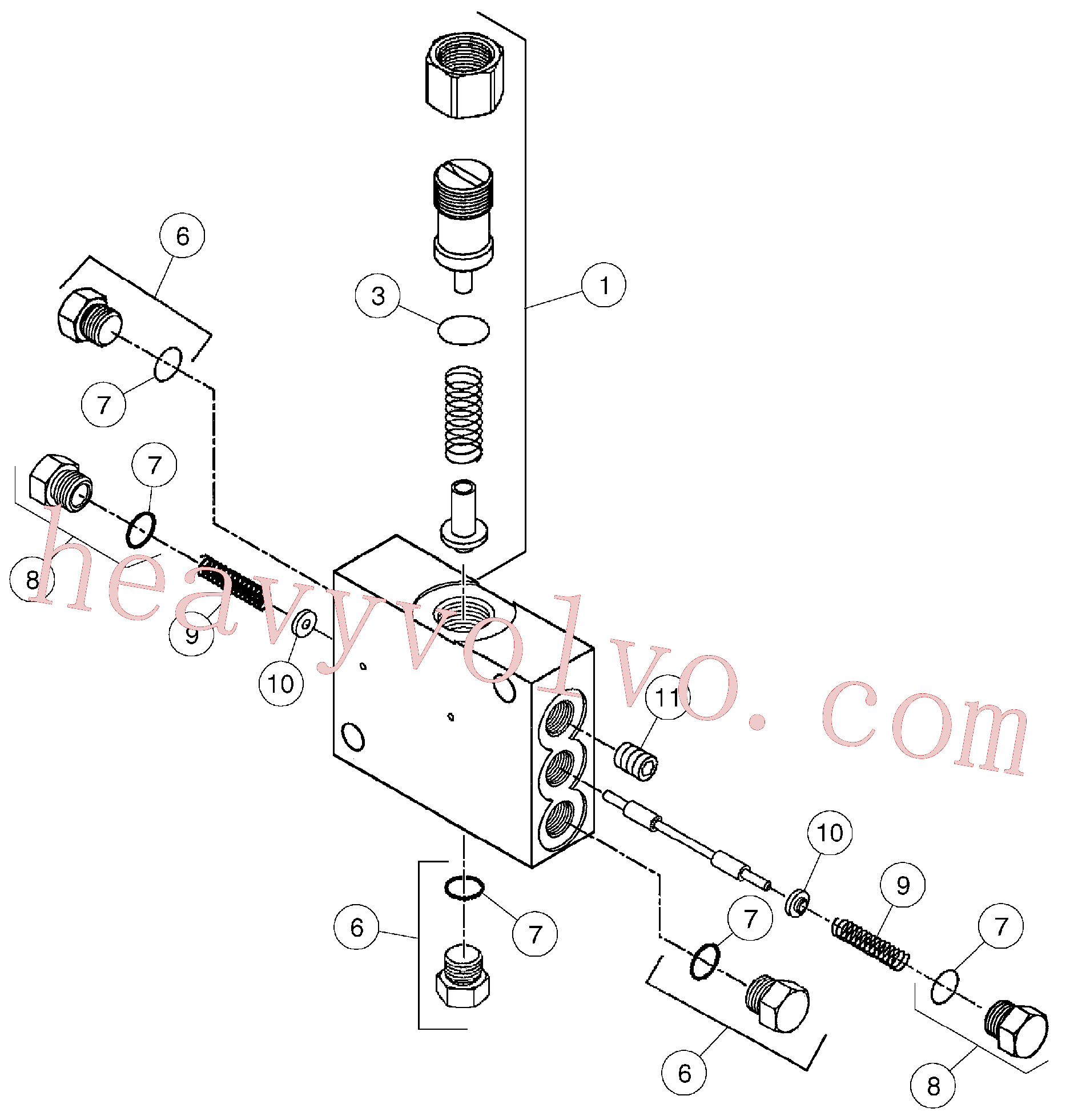 RM58799784 for Volvo Loop Flushing Valve(1055998 assembly)