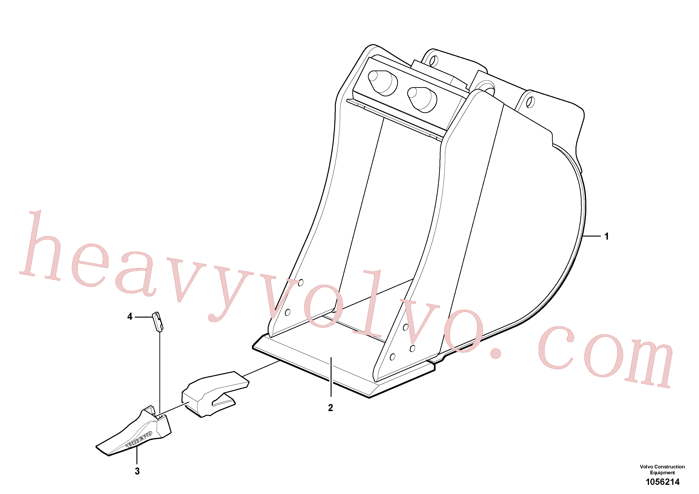 VOE11884312 for Volvo Buckets for Quickfit(1056214 assembly)