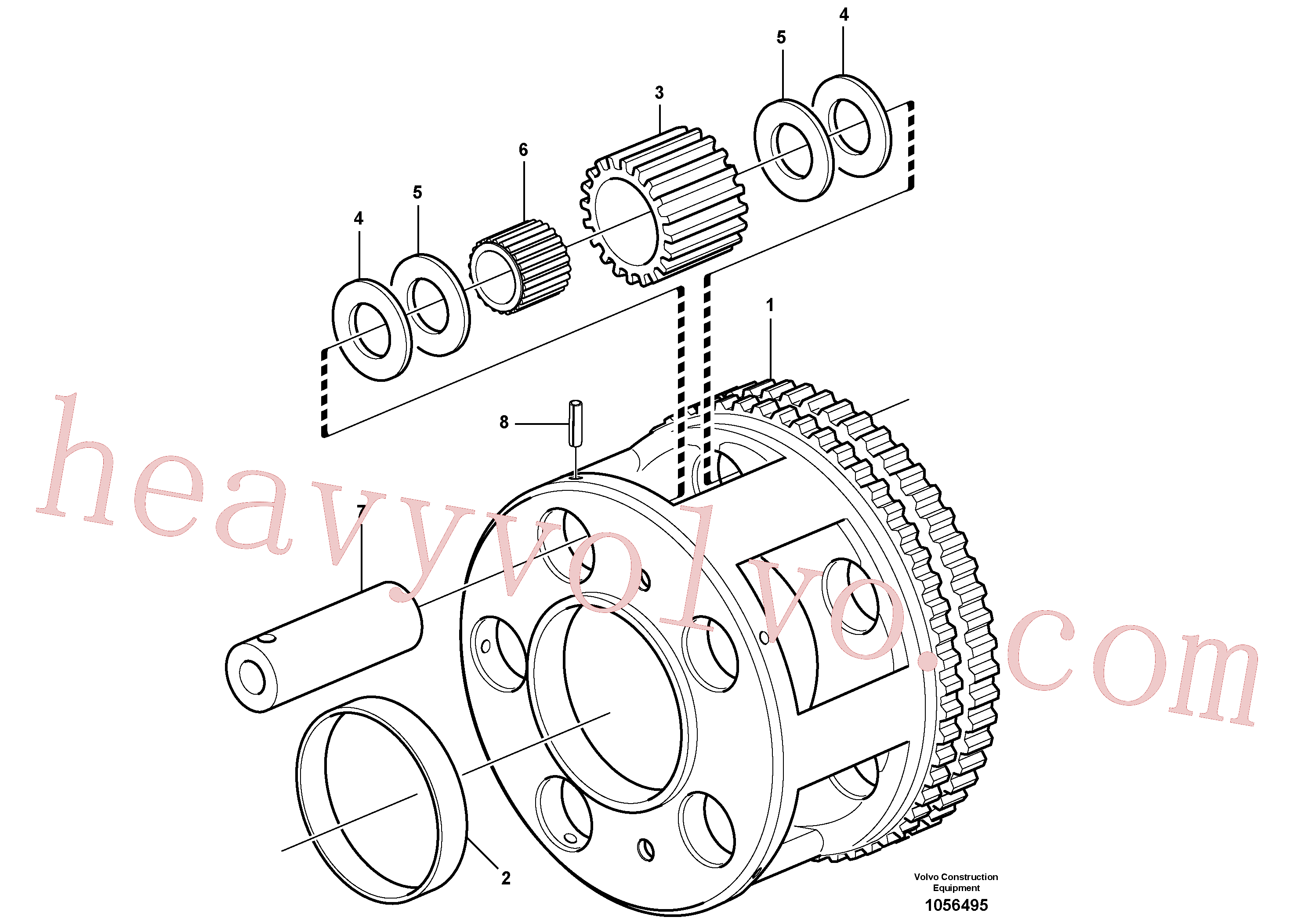 VOE1650374 for Volvo Planet kit, stage 4(1056495 assembly)