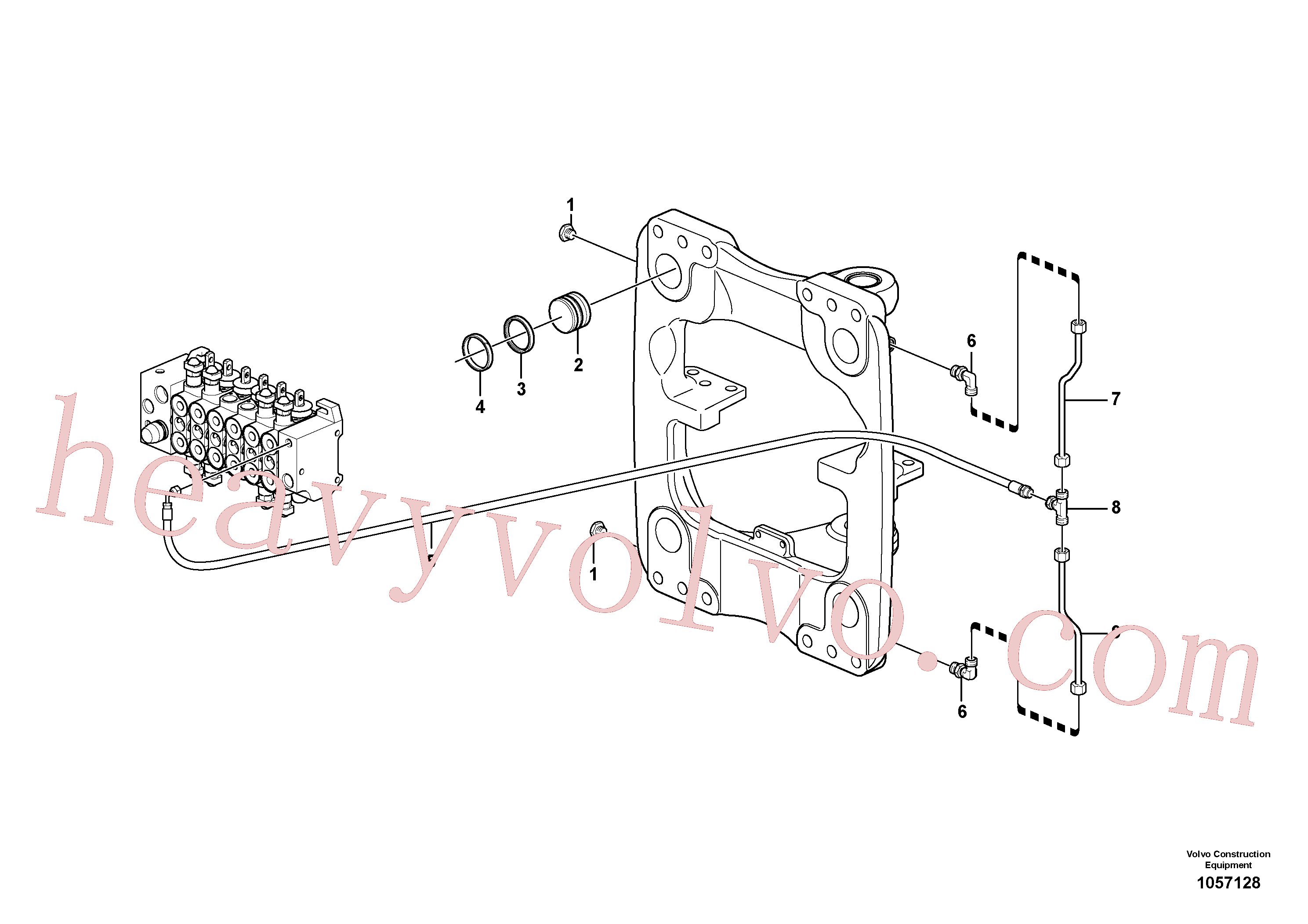 VOE984654 for Volvo Hydraulic system, sideshift(1057128 assembly)