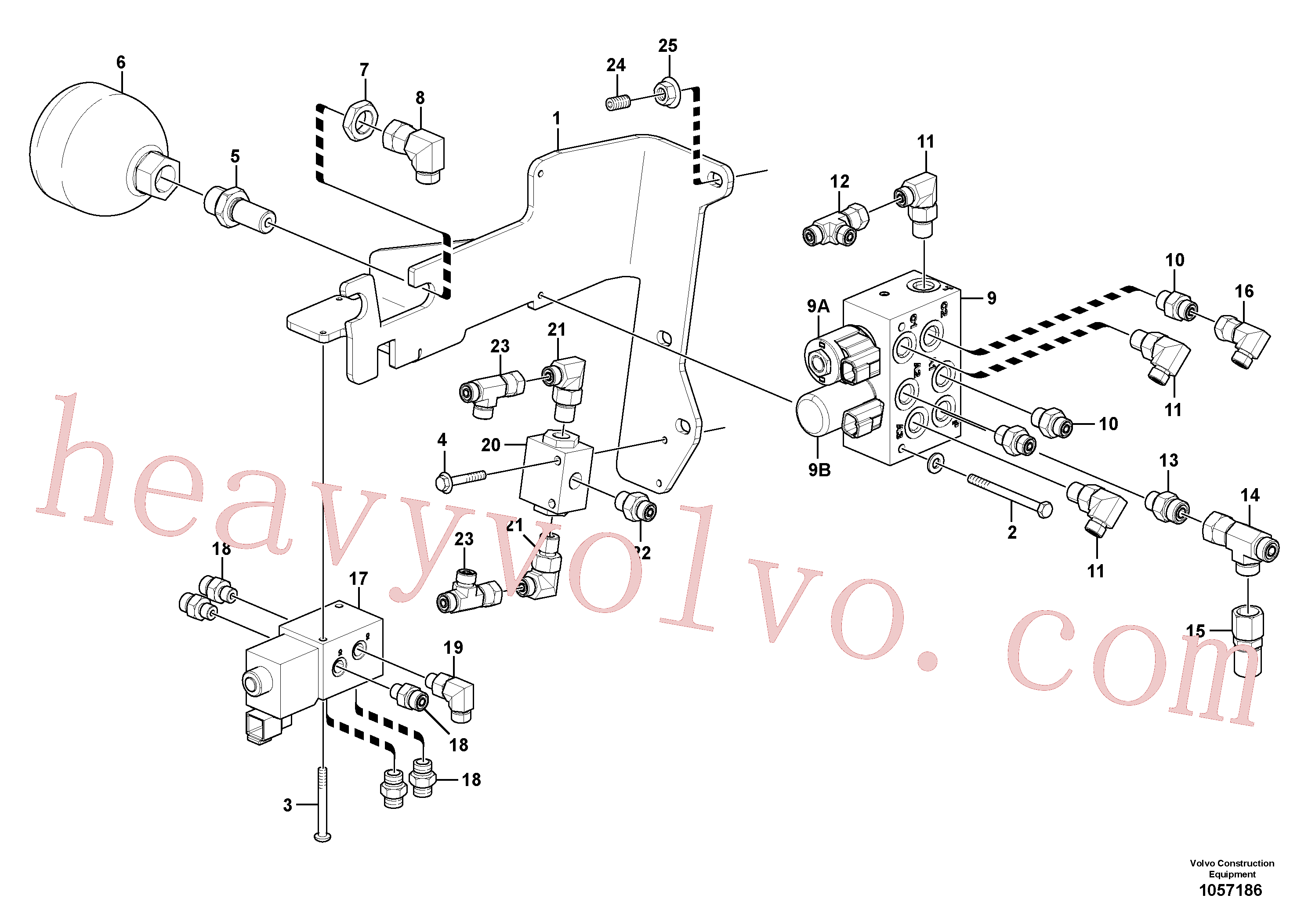 VOE15144116 for Volvo Low pressure hydraulic valves(1057186 assembly)