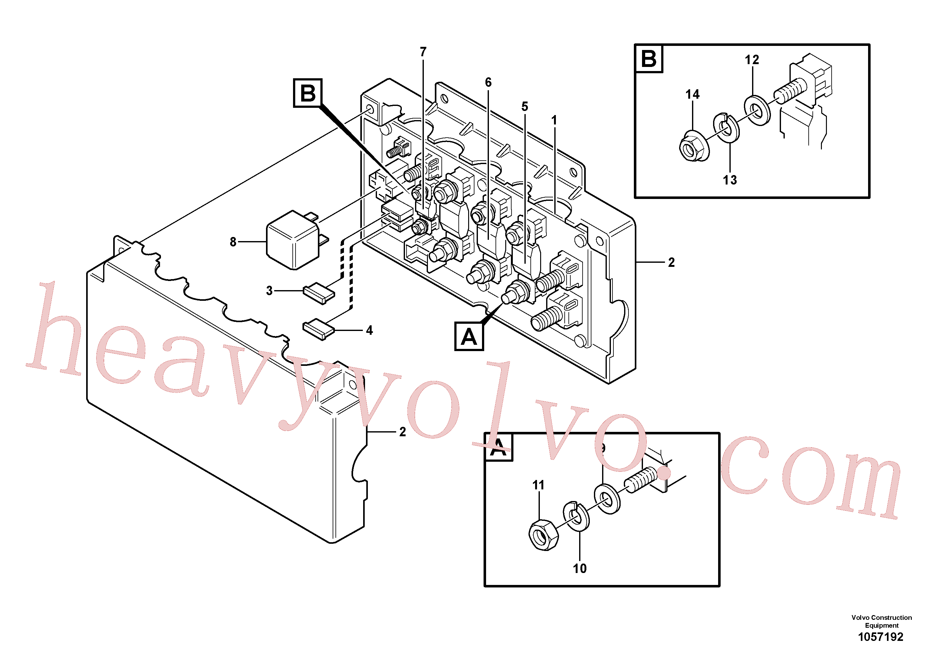 VOE968547 for Volvo Fuse box(1057192 assembly)