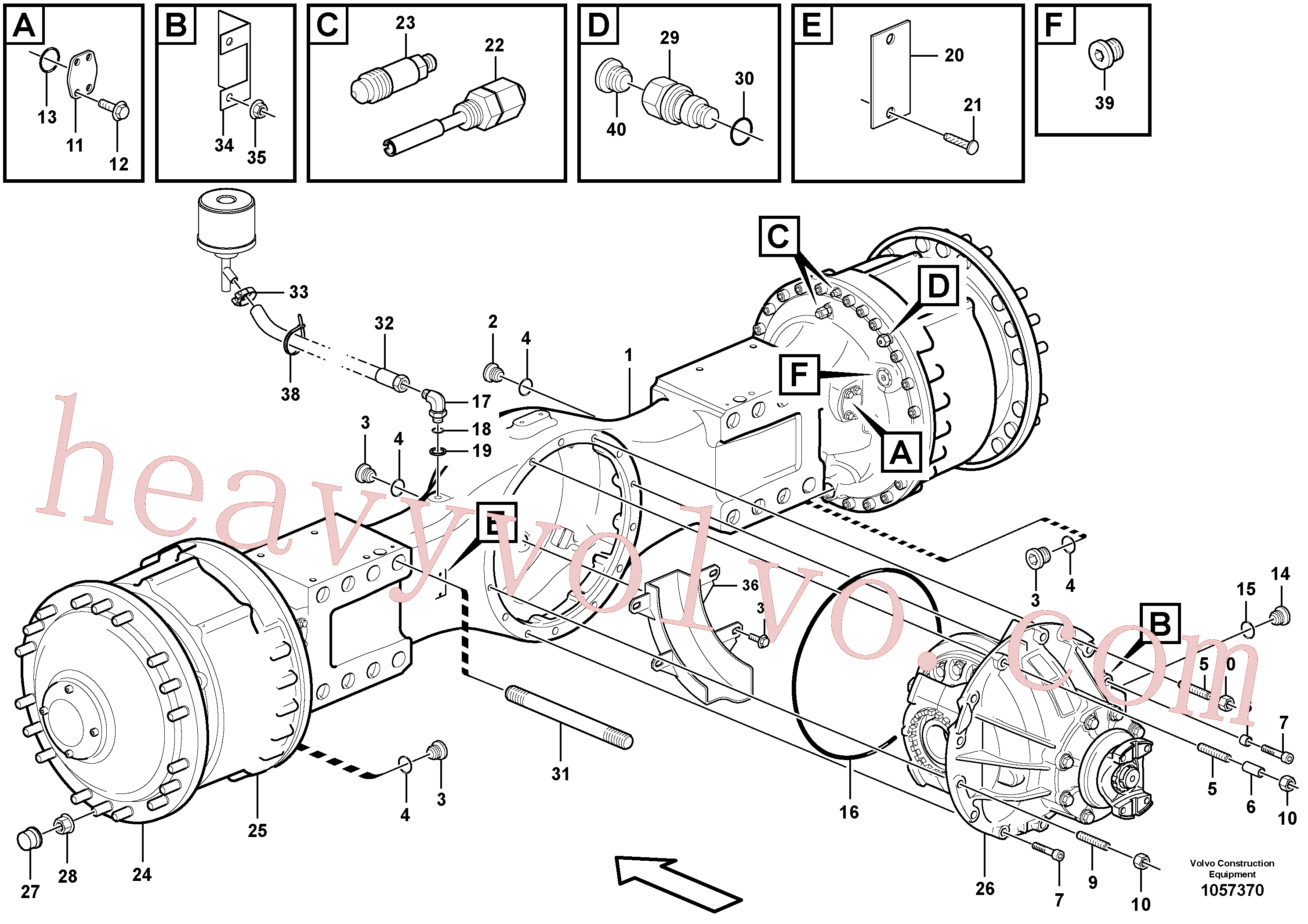 VOE968208 for Volvo Planetary axle, motor unit(1057370 assembly)