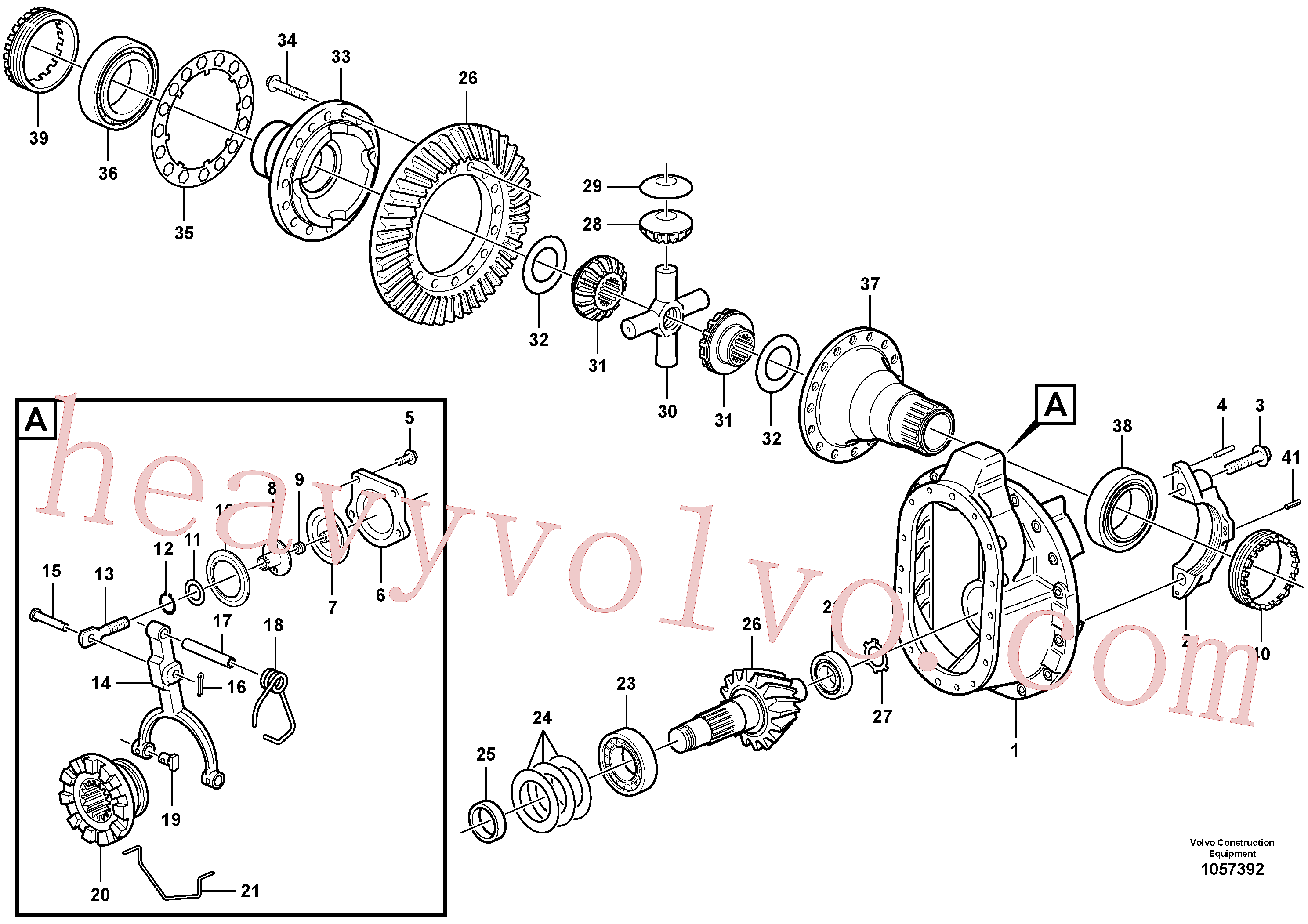 VOE1522083 for Volvo Final drive(1057392 assembly)