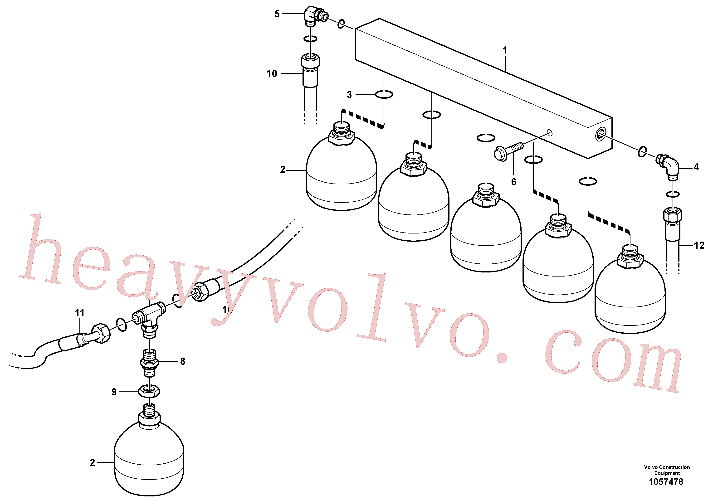 VOE935547 for Volvo Hydraulic brake system, motor unit(1057478 assembly)