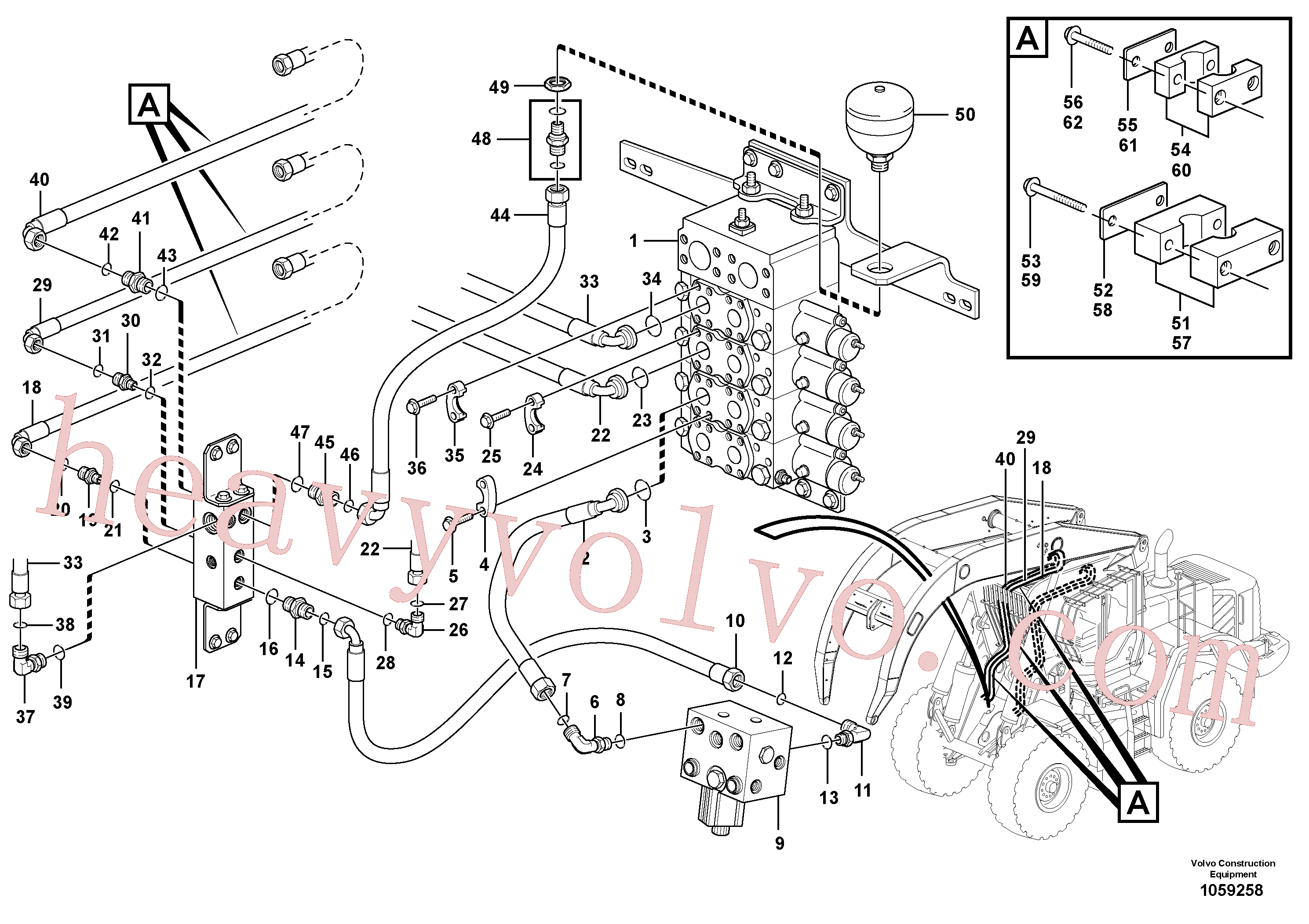 VOE935547 for Volvo Working hydraulics, tilt arm(1059258 assembly)