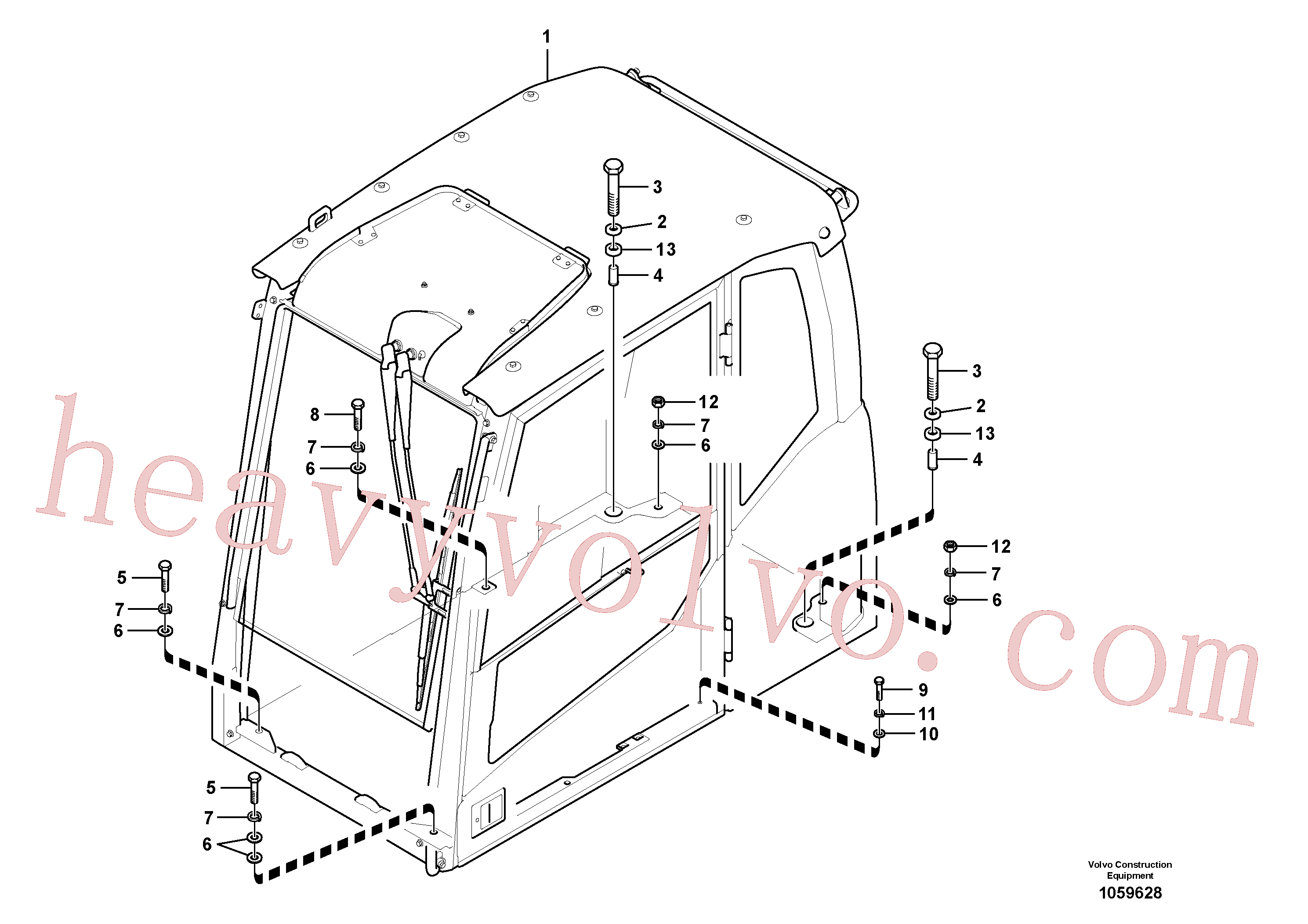 VOE983375 for Volvo Cab mount(1059628 assembly)