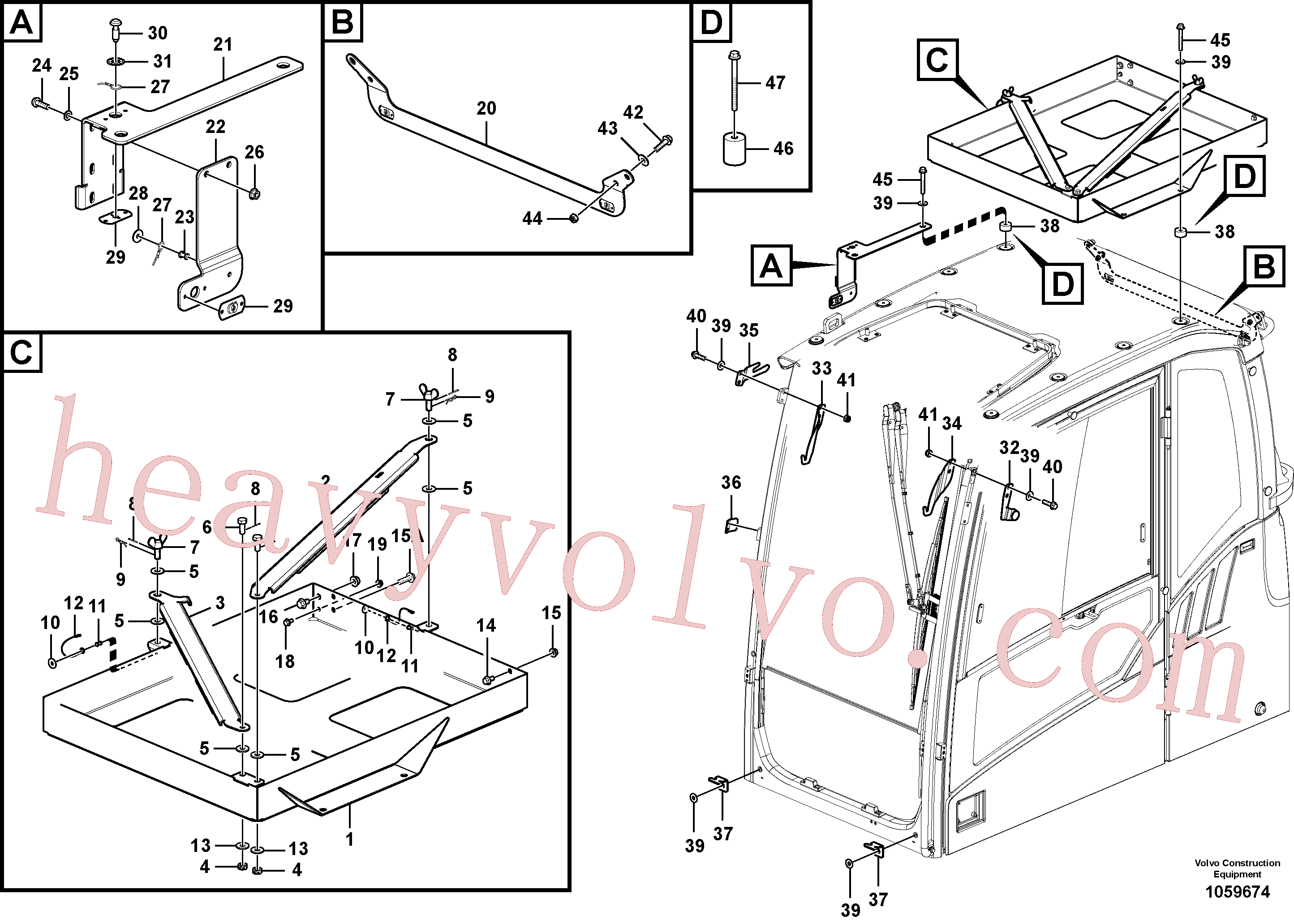 VOE14610270 for Volvo Vandalism kit(1059674 assembly)