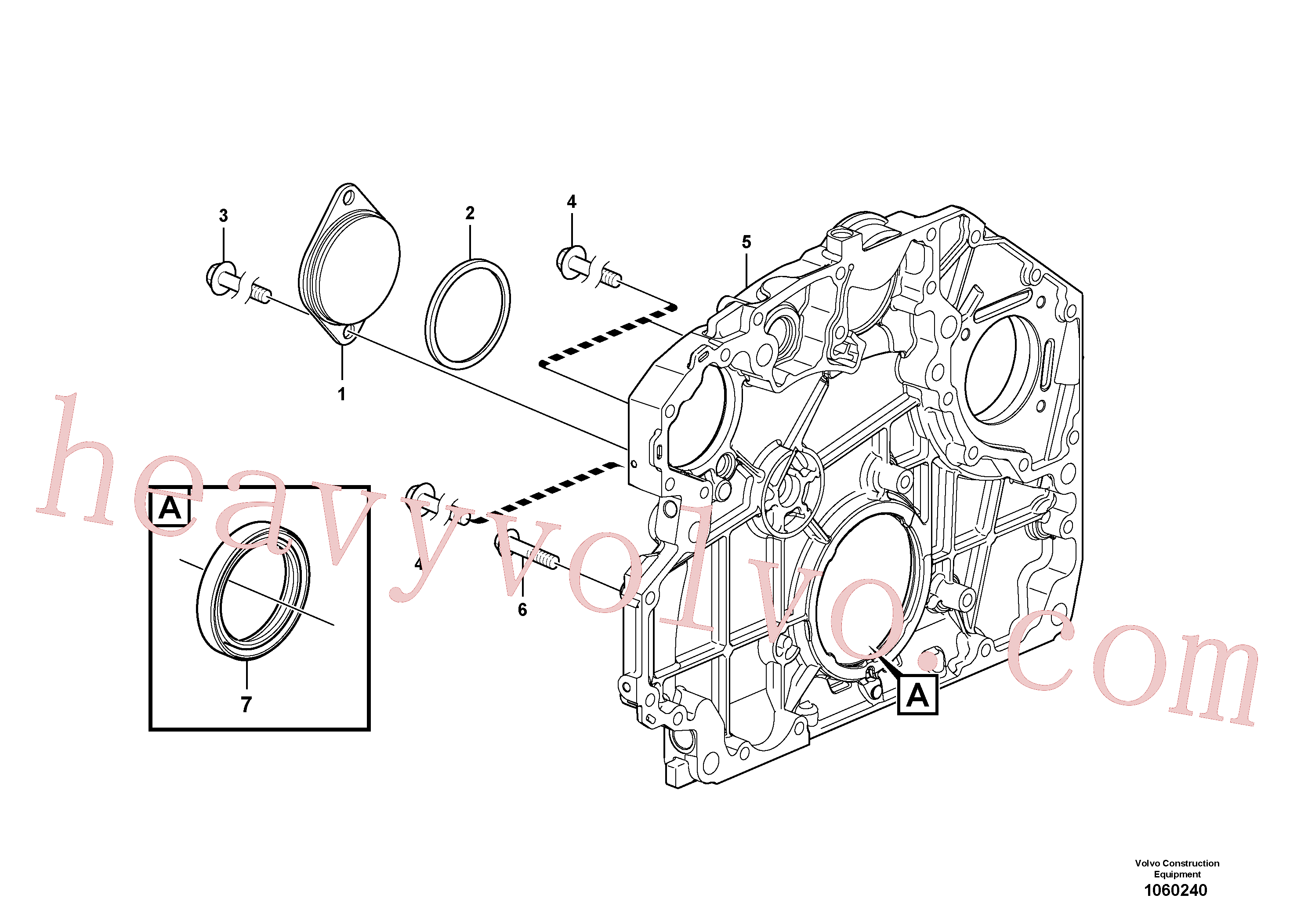 VOE20405652 for Volvo Timing gear casing(1060240 assembly)