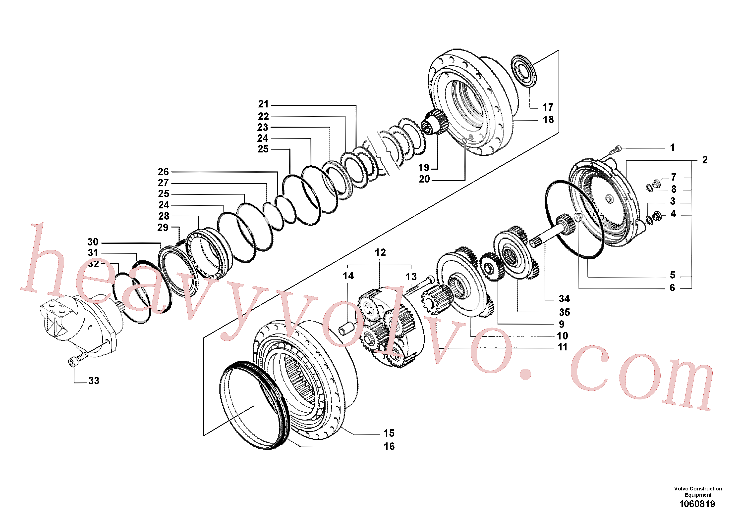 RM70921069 for Volvo Gearbox(1060819 assembly)