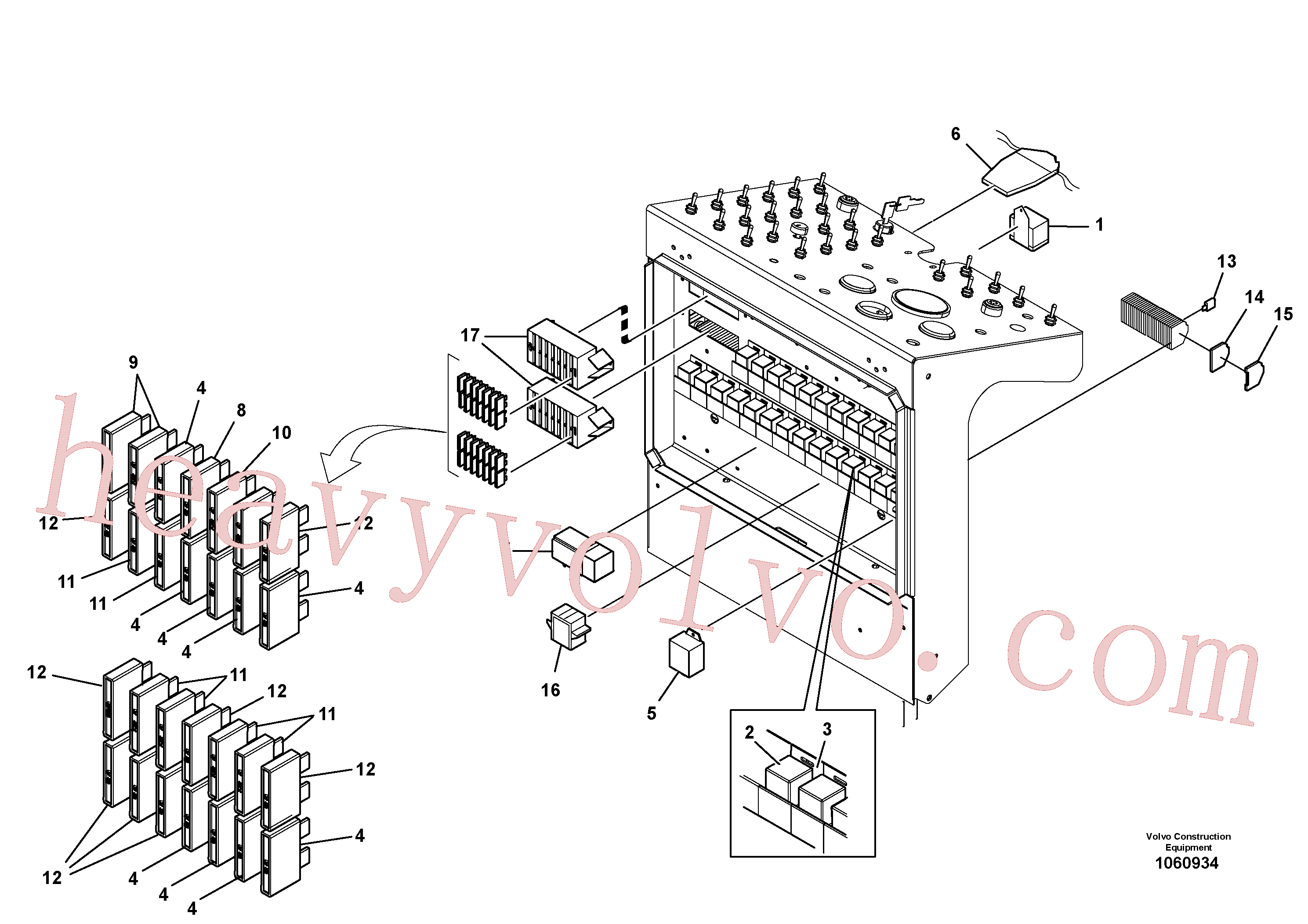 VOE968547 for Volvo Electrical Control Panel Installation(1060934 assembly)