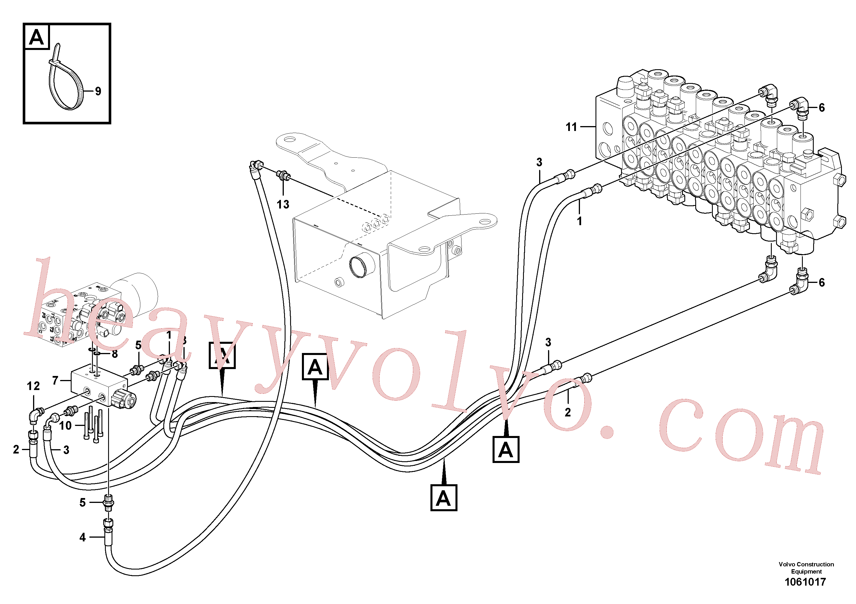 VOE937577 for Volvo Distribution valve(1061017 assembly)