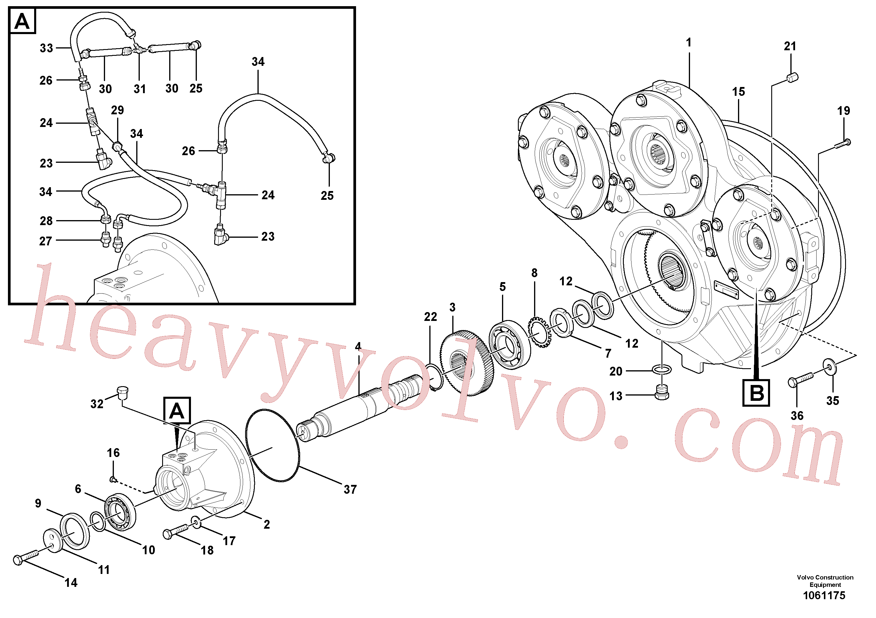 VOE982548 for Volvo Pump drive(1061175 assembly)